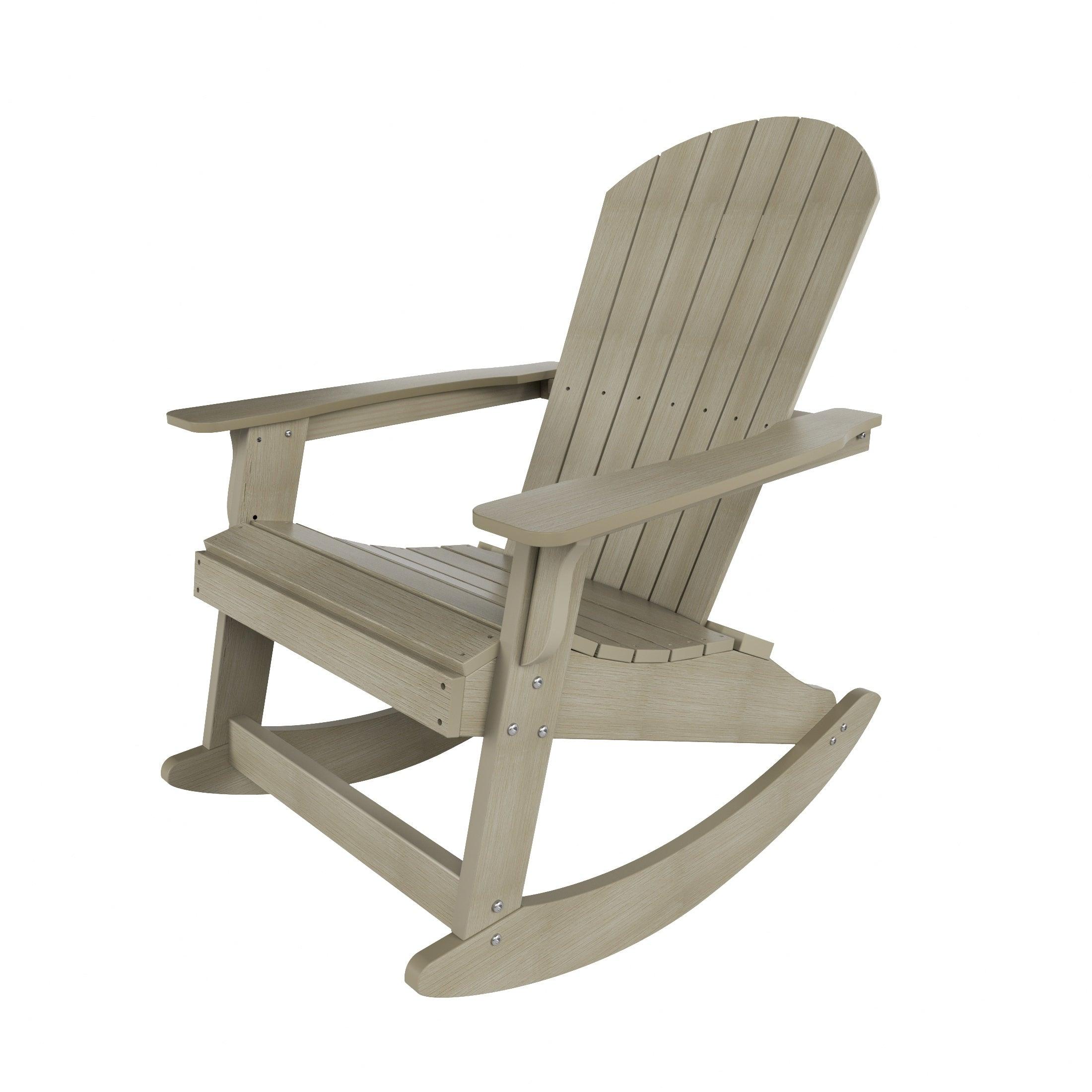 Florence 2-Piece HIPS Adirondack Rocking Chair and Side Table Set - Costaelm