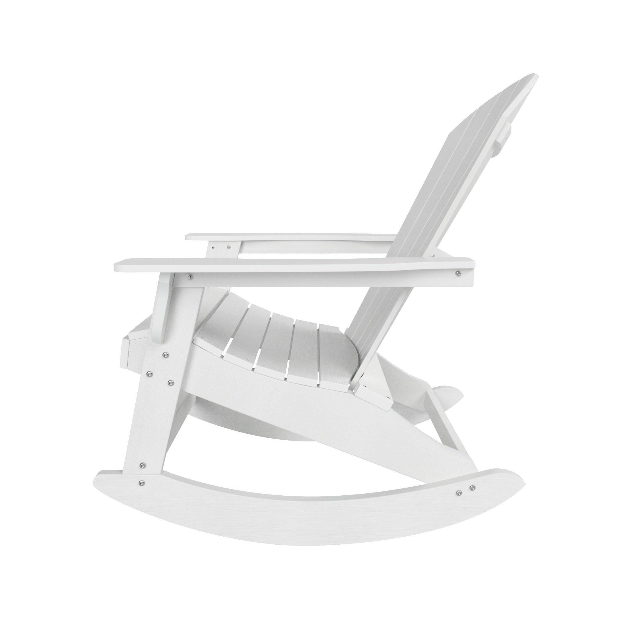 Florence 2-Piece HIPS Adirondack Rocking Chair and Side Table Set - Costaelm