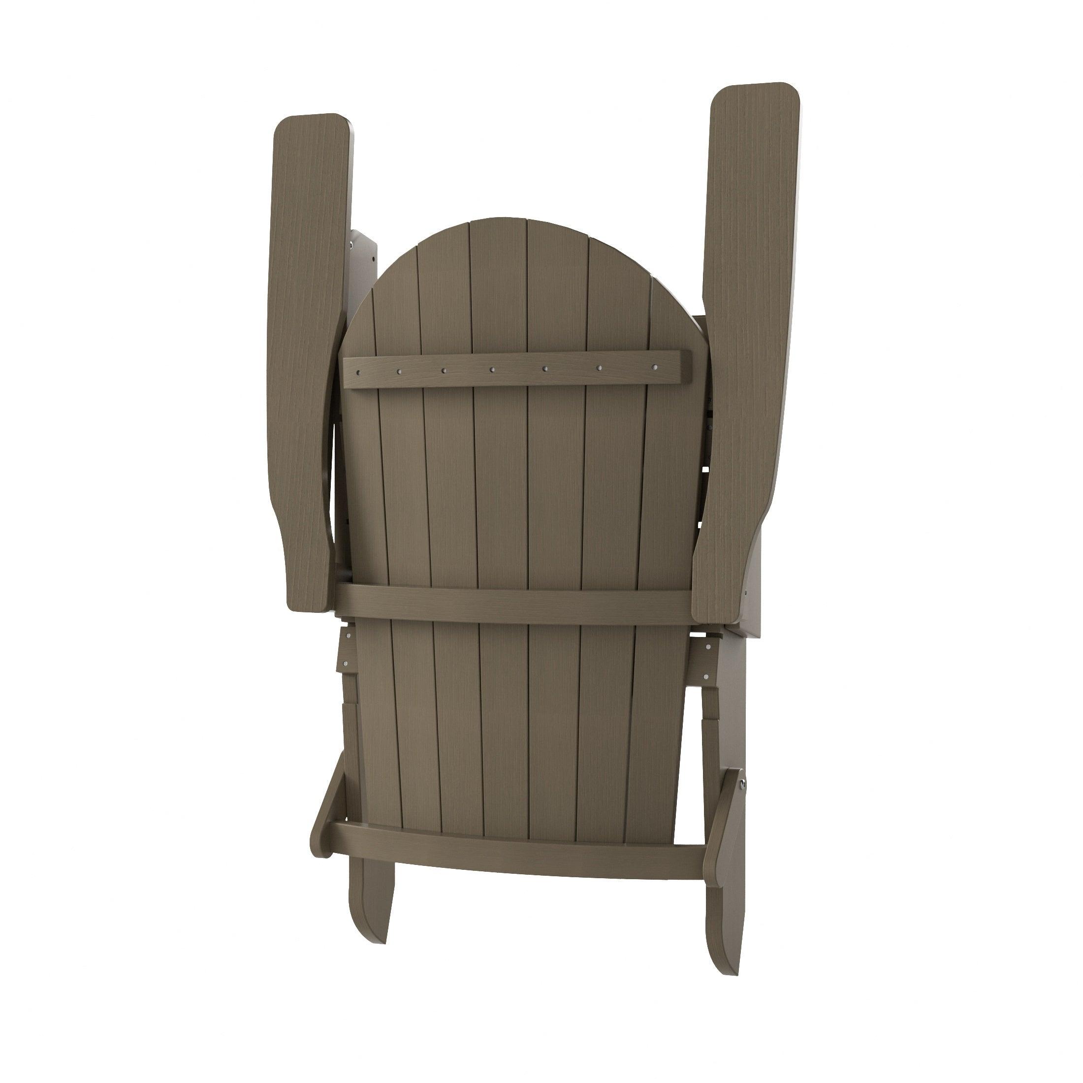 Florence HIPS Folding Adirondack Chair with Side Table Set - Costaelm