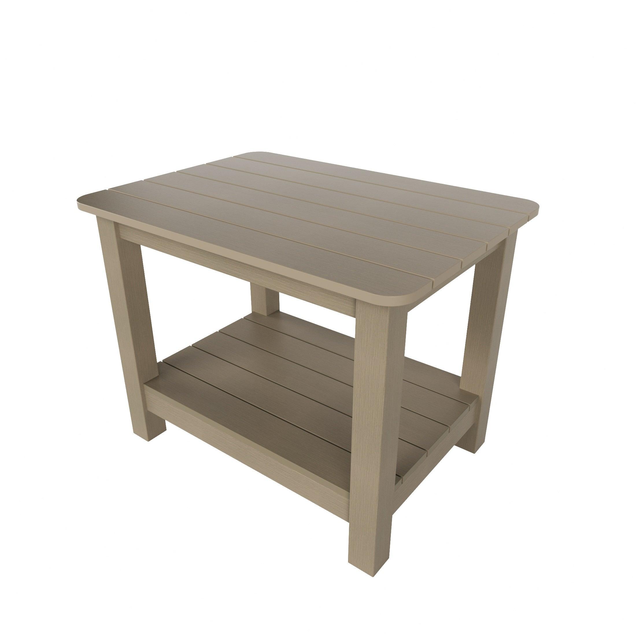 Florence HIPS Folding Adirondack Chair with Side Table Set - Costaelm