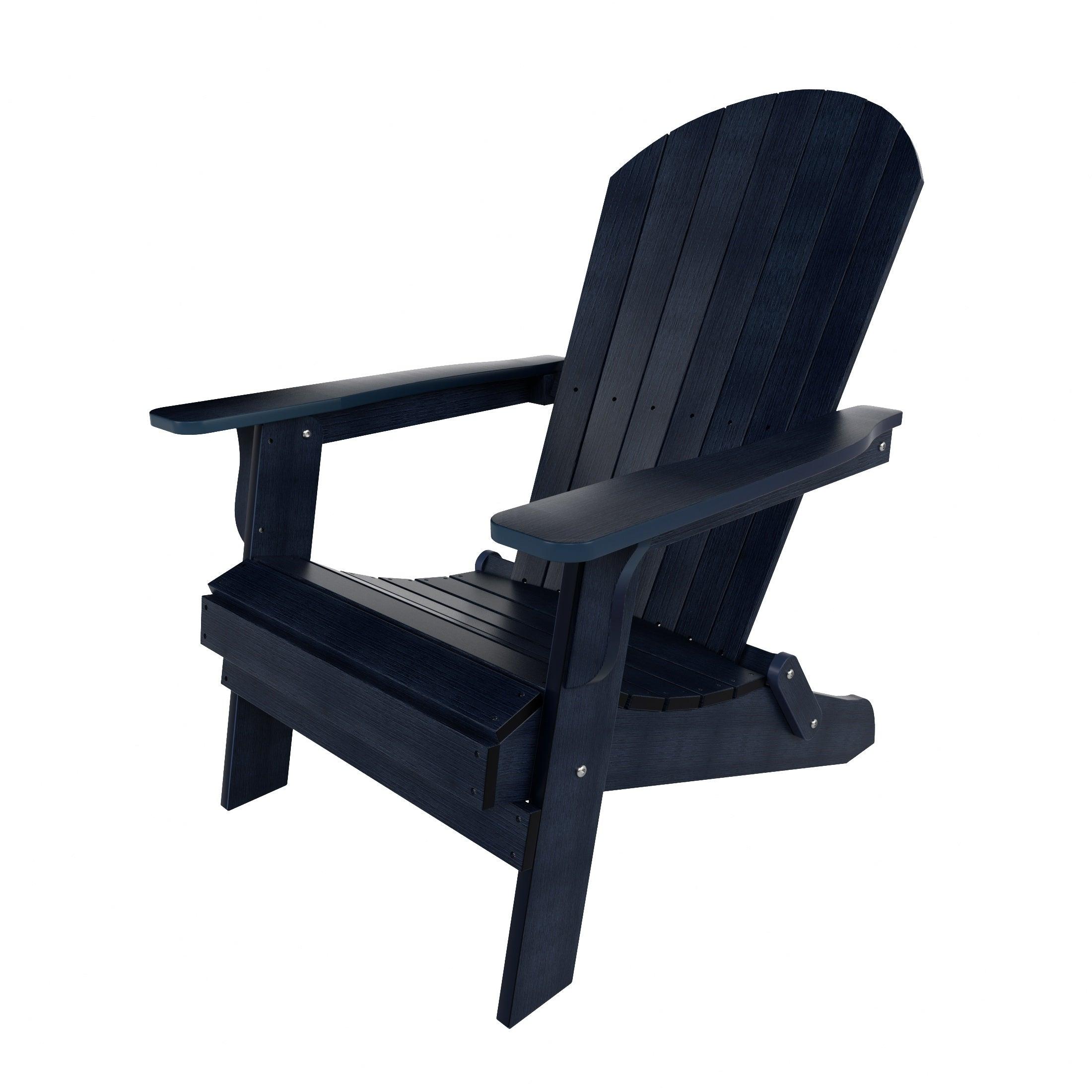 Florence HIPS Folding Adirondack Chair with Side Table Set - Costaelm