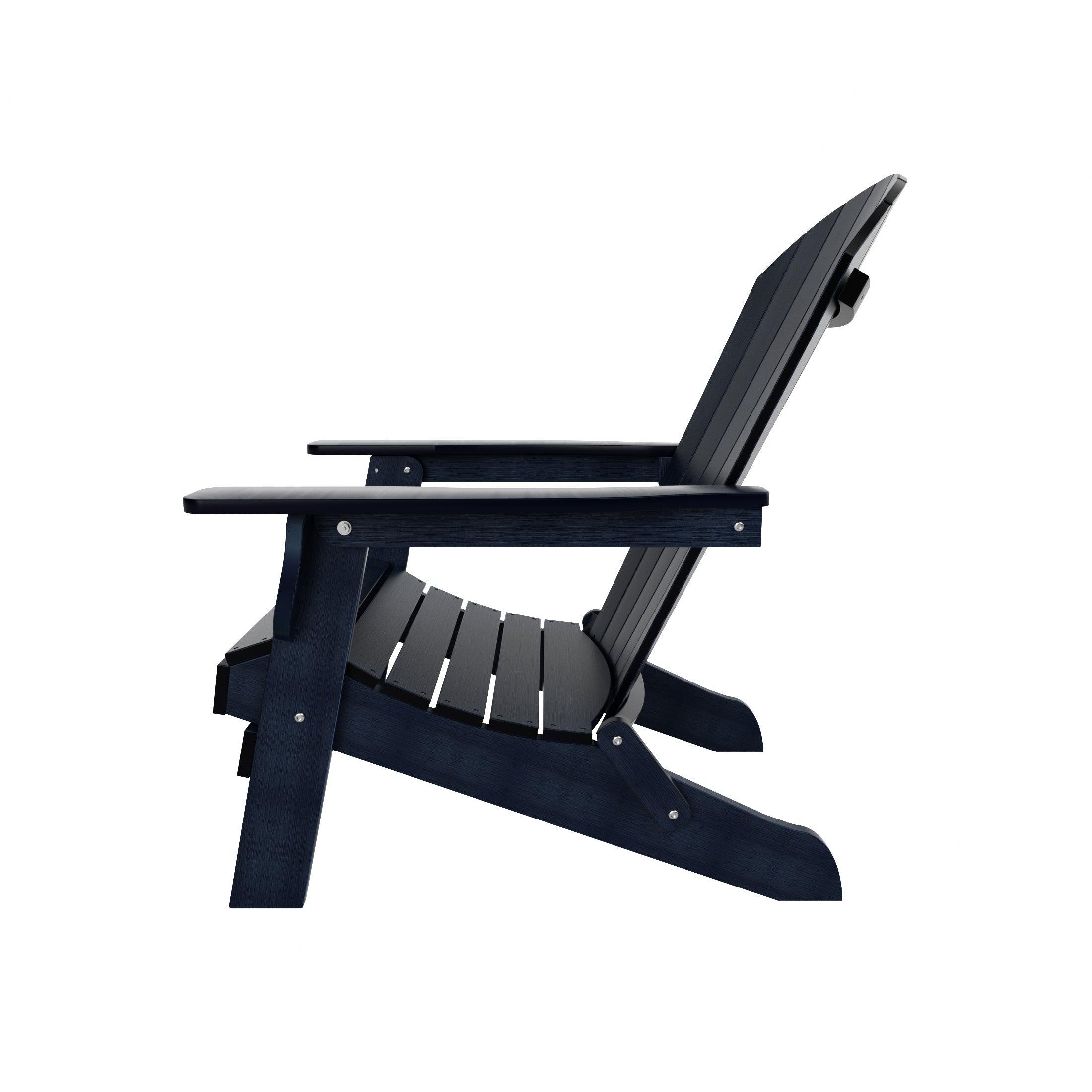 Florence HIPS Folding Adirondack Chair with Side Table Set - Costaelm