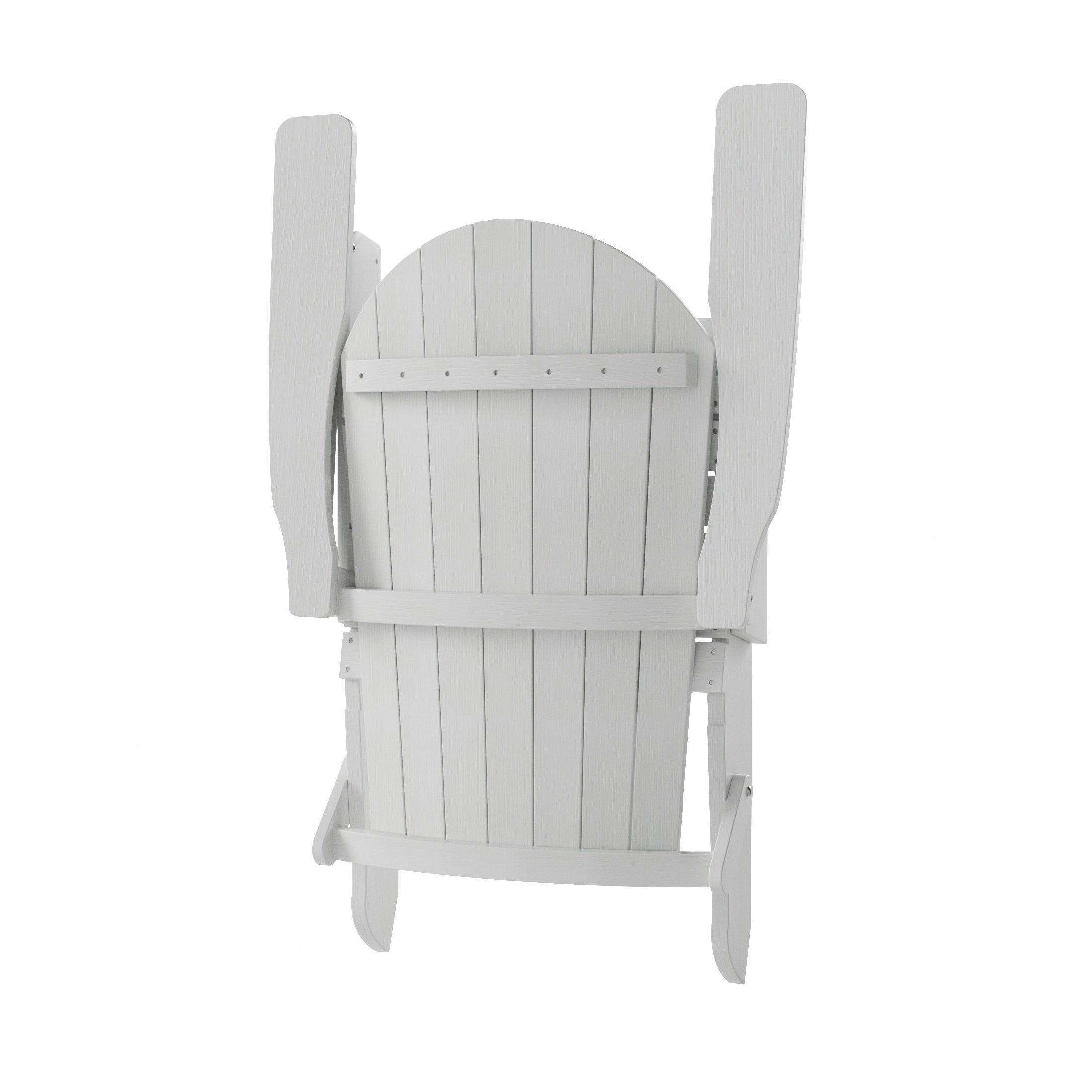 Florence HIPS Folding Adirondack Chair with Side Table Set - Costaelm