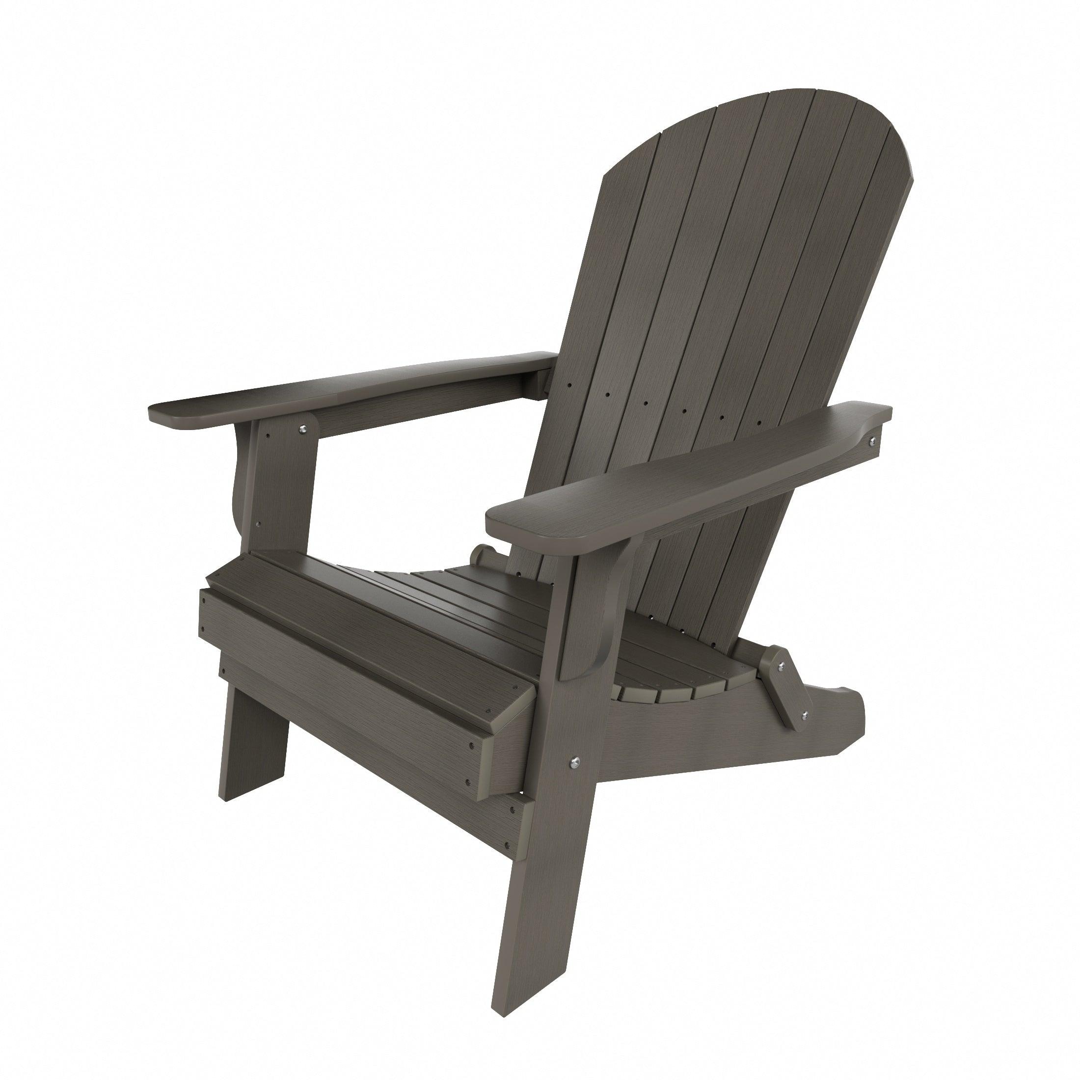 Florence HIPS Folding Adirondack Chair with Side Table Set - Costaelm