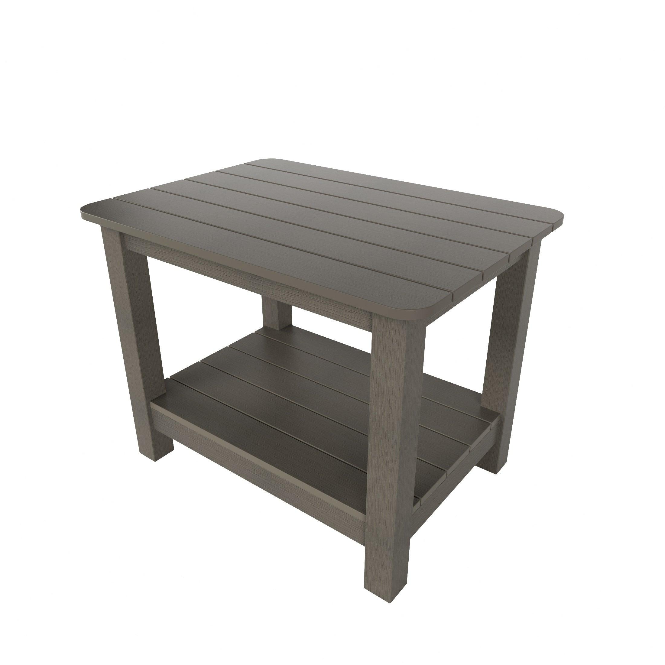 Florence HIPS Folding Adirondack Chair with Side Table Set - Costaelm