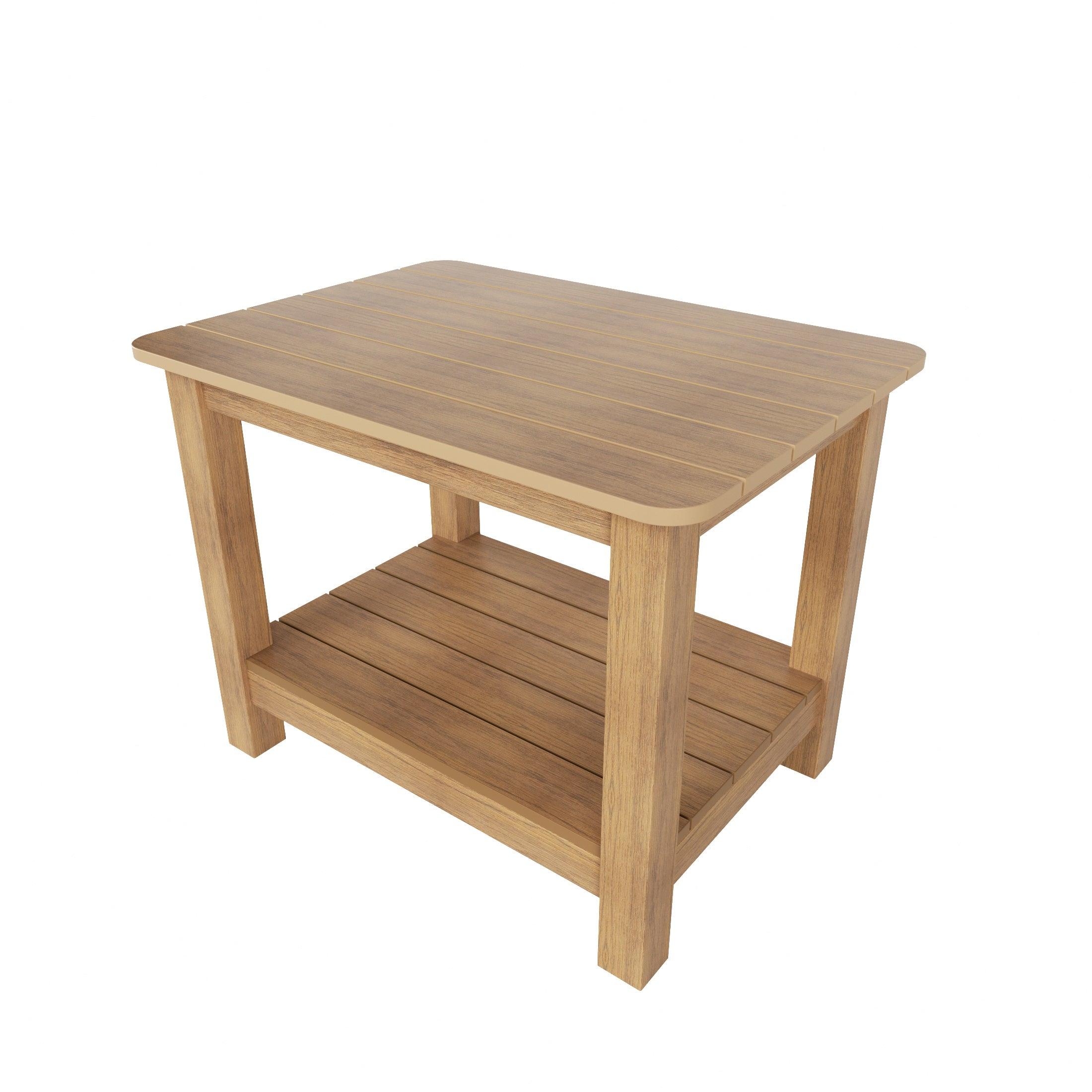 Florence HIPS Folding Adirondack Chair with Side Table Set - Costaelm