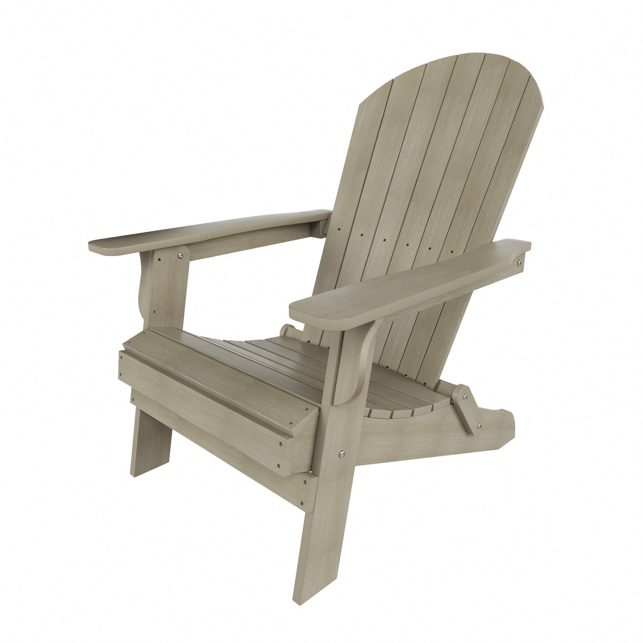 Florence HIPS Folding Adirondack Chair with Side Table Set - Costaelm