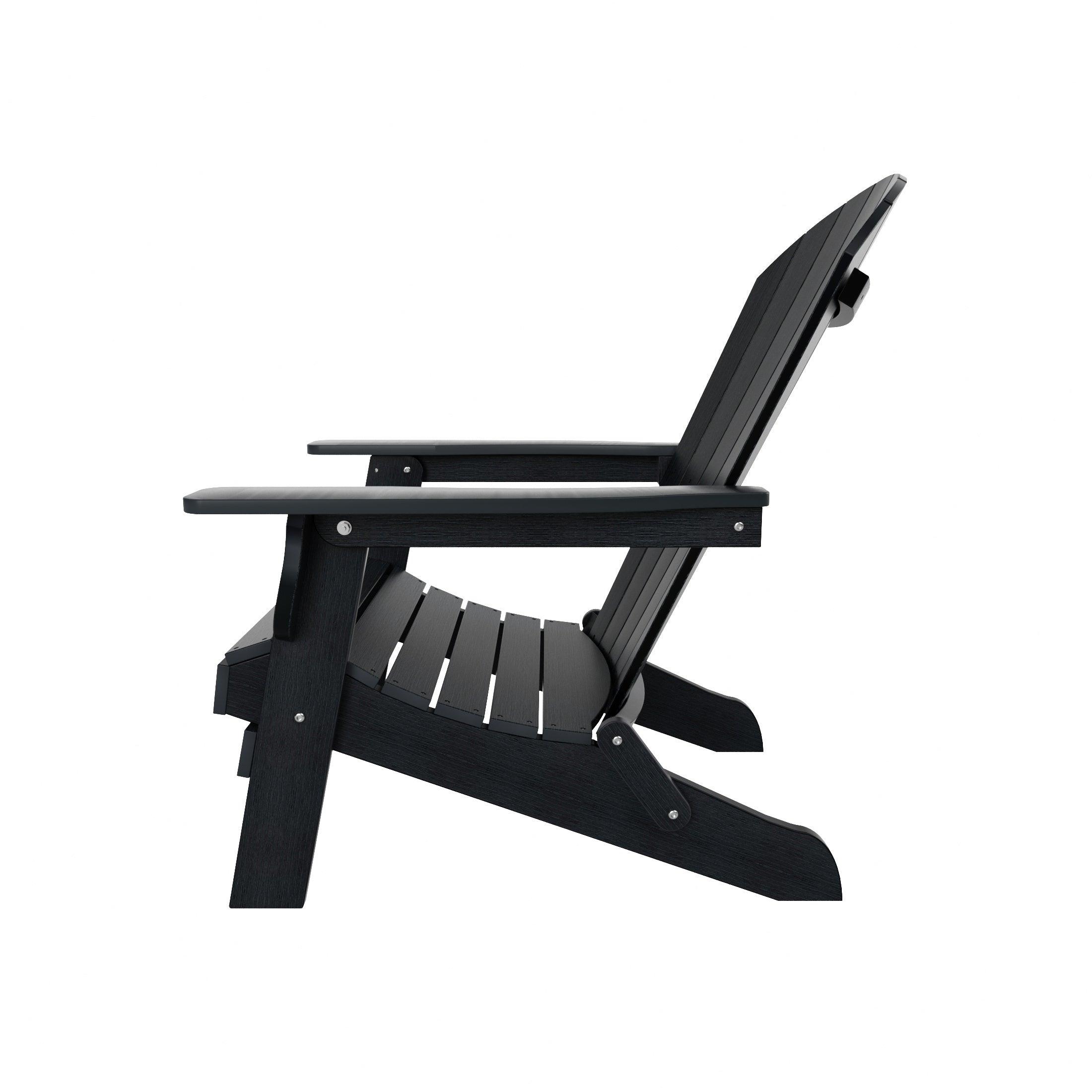 Florence HIPS Folding Adirondack Chair with Side Table Set - Costaelm