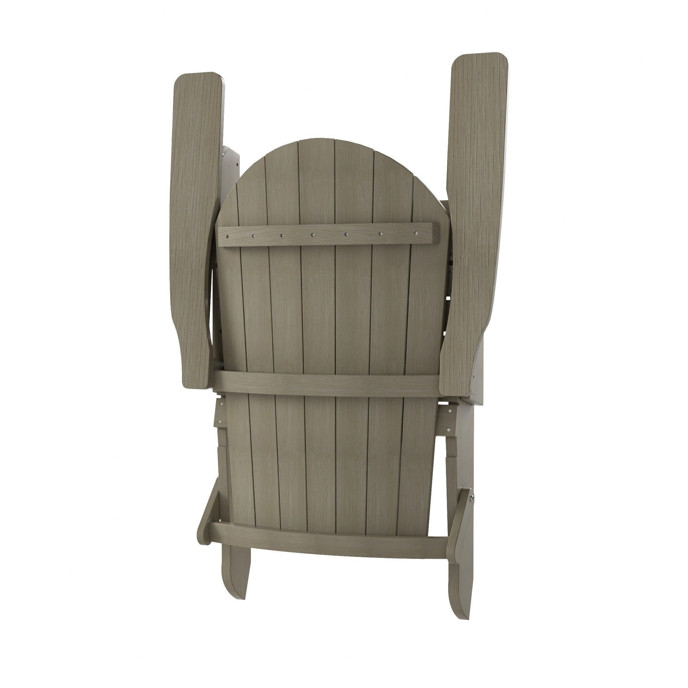 Florence HIPS Folding Adirondack Chair with Side Table Set - Costaelm