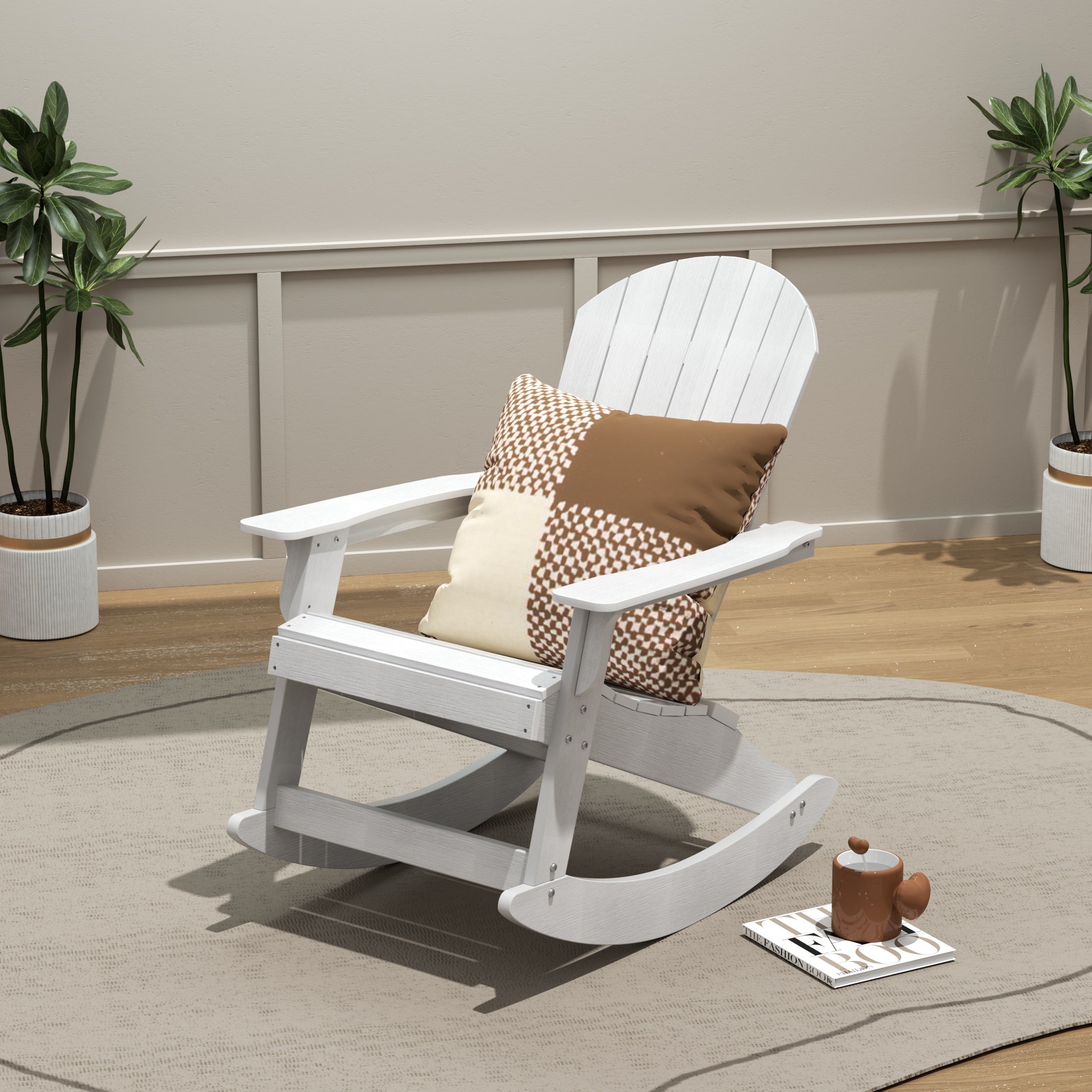 Florence Outdoor Patio All-weather Adirondack Rocking Chair