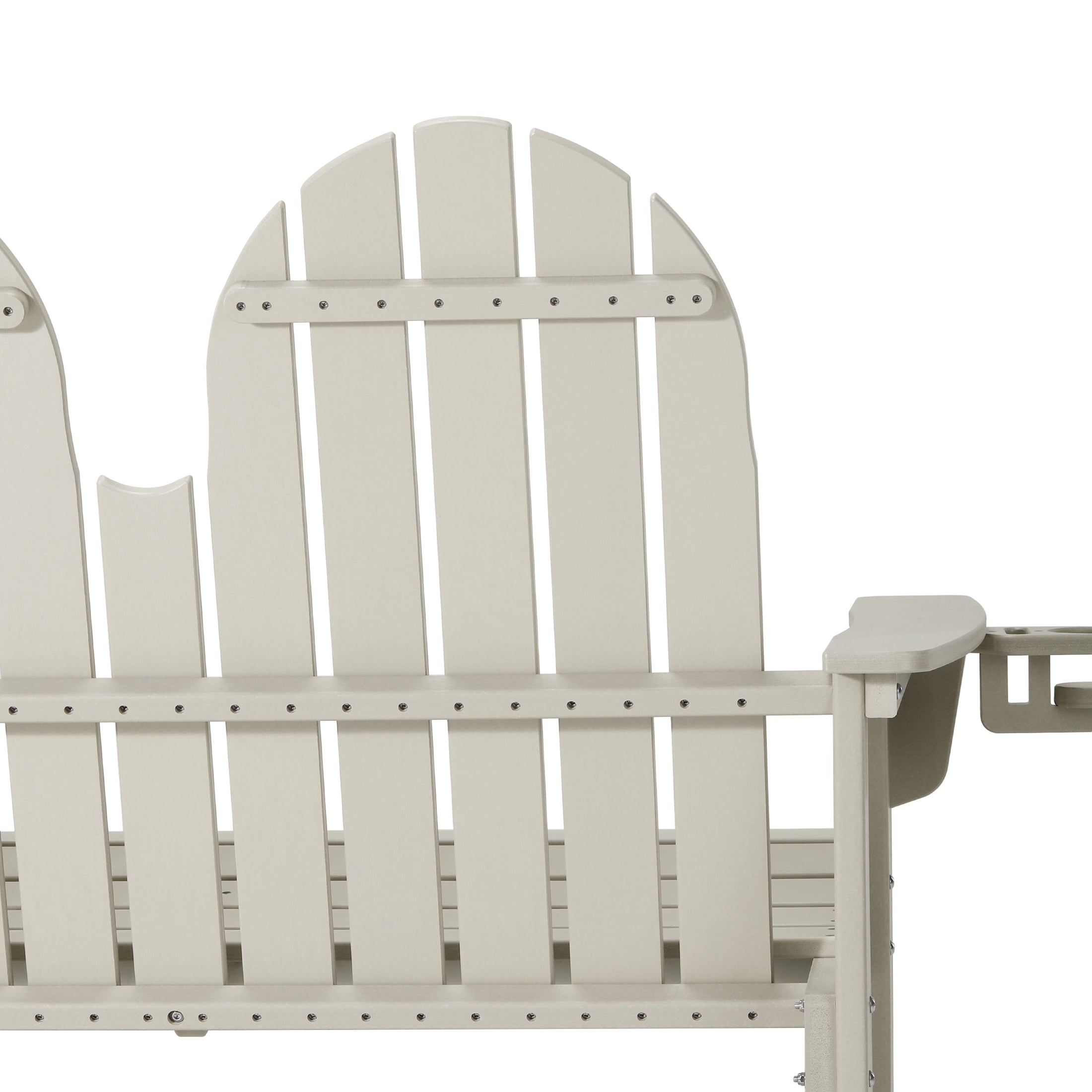 Savannah Outdoor Patio 49" HDPE Adirondack Garden Bench