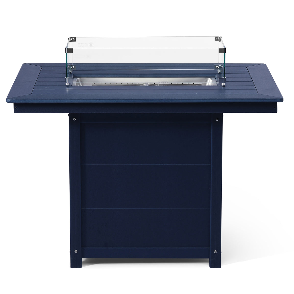 Sol 46" Modern Outdoor Patio Gas Propane Rectangular Fire Pit Table