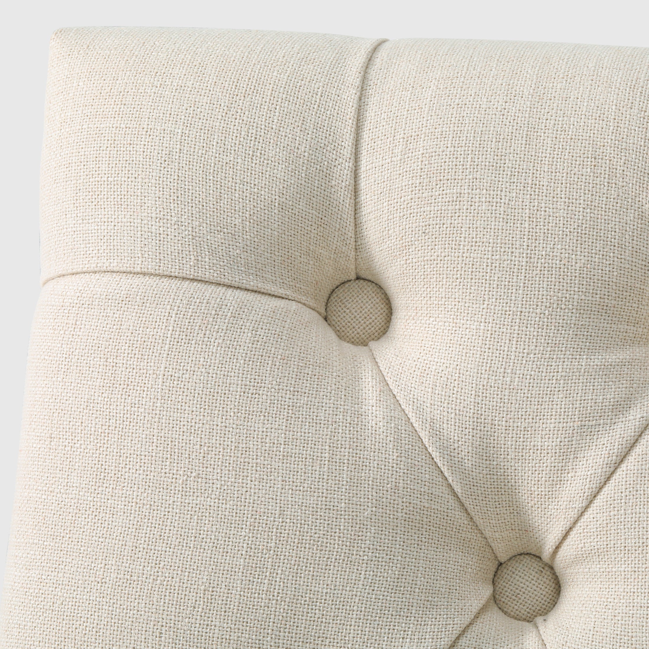 Bellmount Linen fabric tufted upholstered side chair