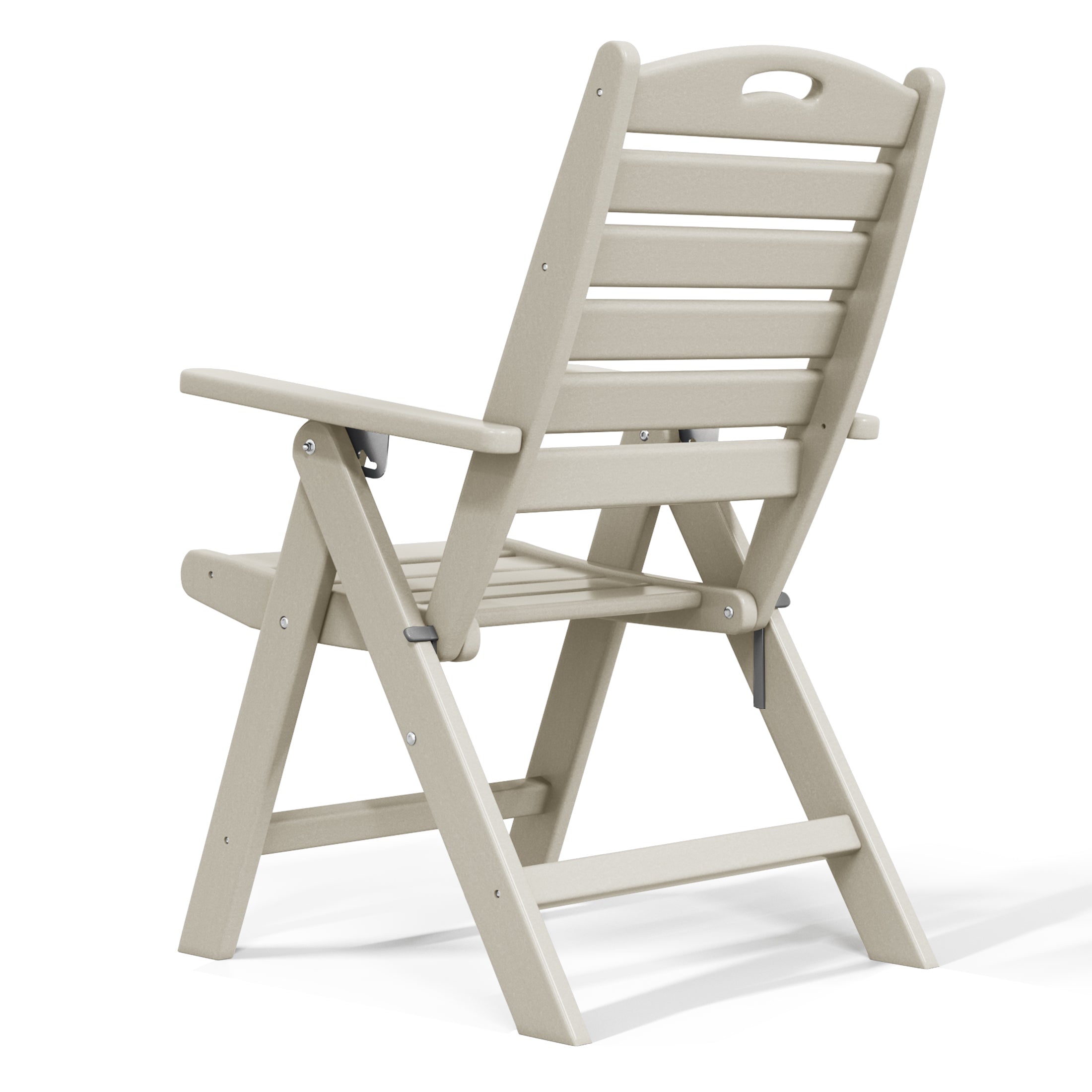 Paradise HDPE Adjustable Highback Folding Patio Dining Chair