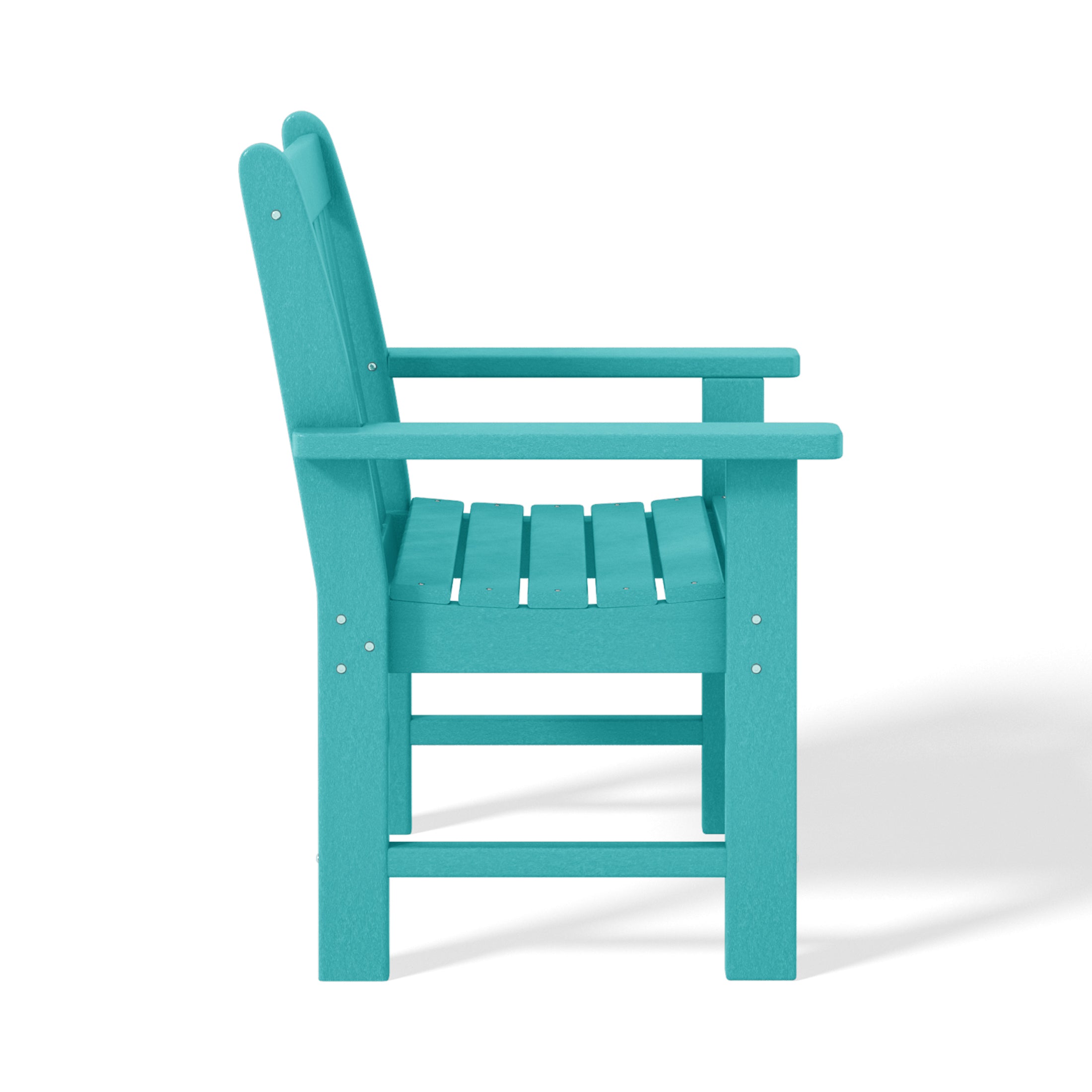 Paradise Outdoor Patio HDPE Adirondack Dining Arm Chairs (Set of 2)