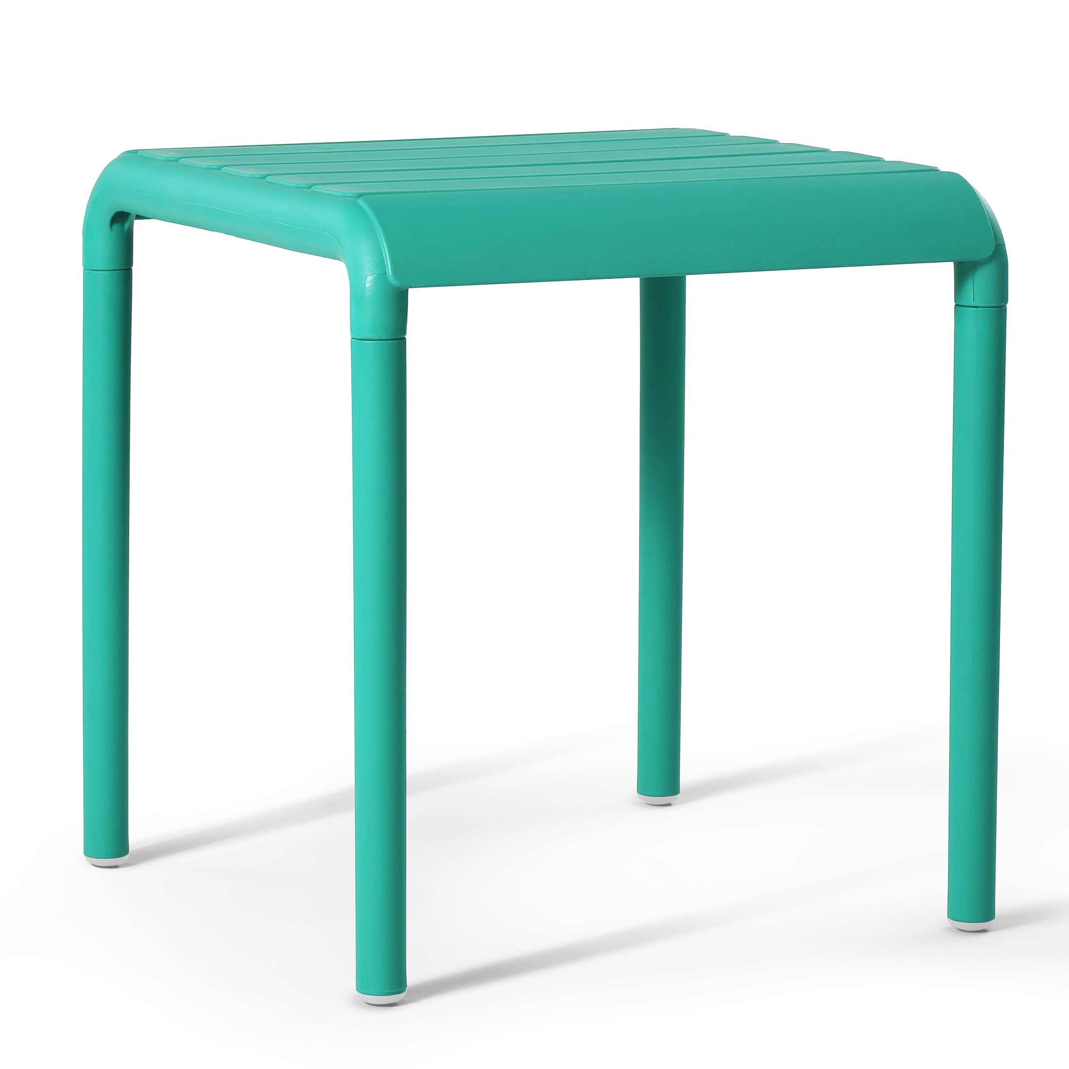 Sunshine Plastic Modern Outdoor Patio Accent Side Tables (Set of 2)