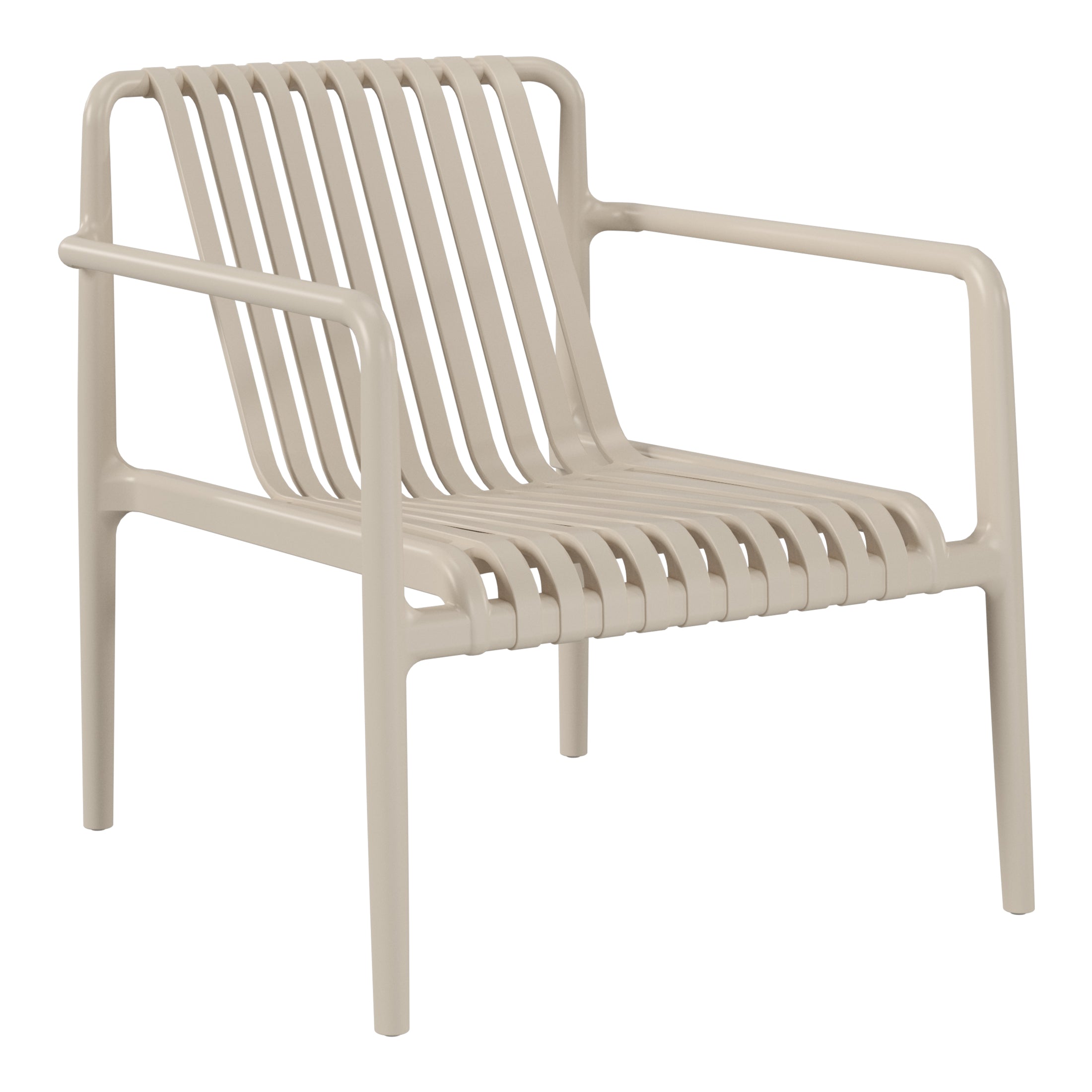 Sunshine Outdoor Modern Stackable Plastic Patio Club Armchairs (Set of 2)