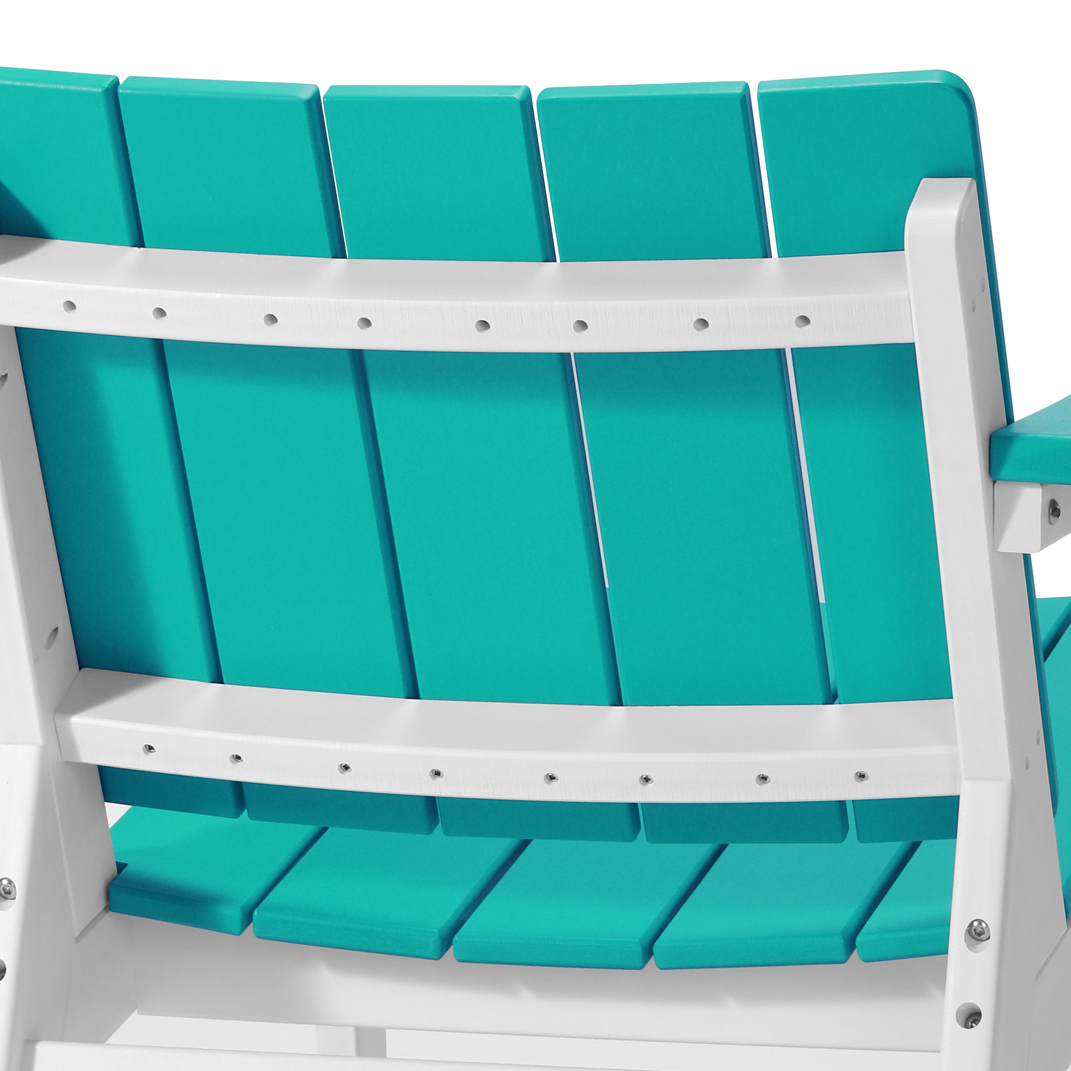 Seaside 3-Piece Outdoor HDPE Conversation Set with Deep Seating Chairs and Round Side Table