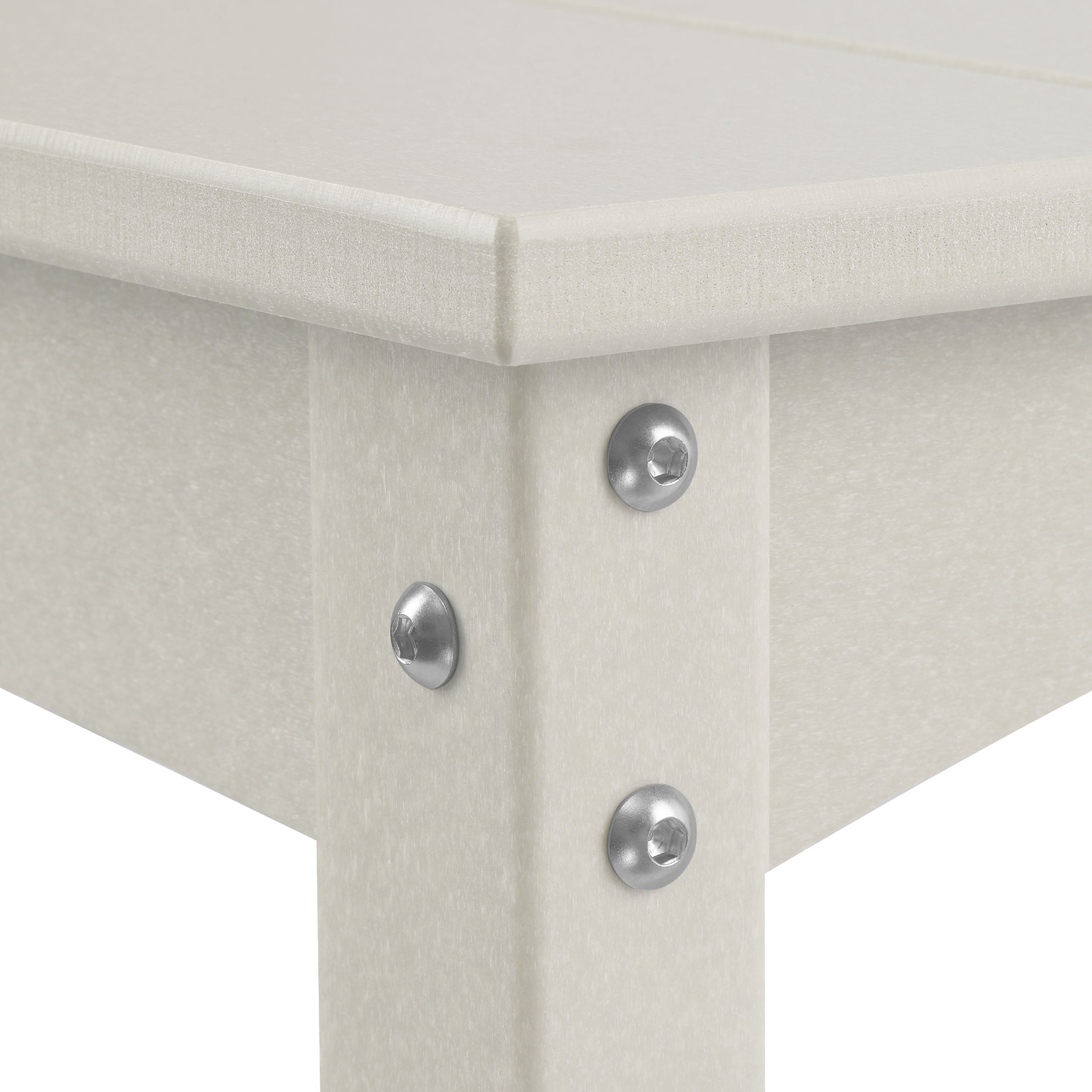 Paradise 55" Outdoor Patio HDPE Adirondack 2-Tier Shelf Console Table