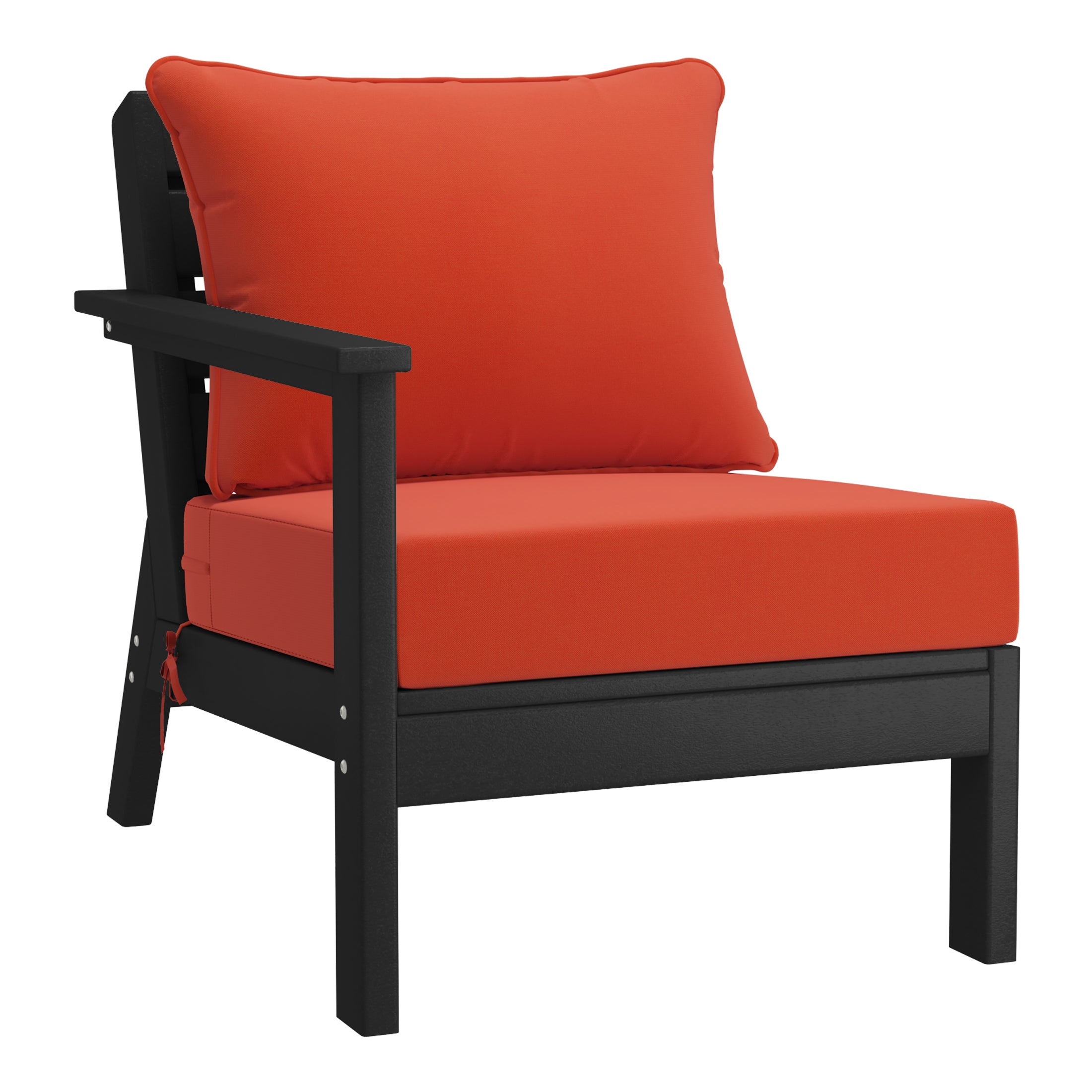 Portsmouth Outdoor Patio HDPE Sectional Sofa with Patio Cushions