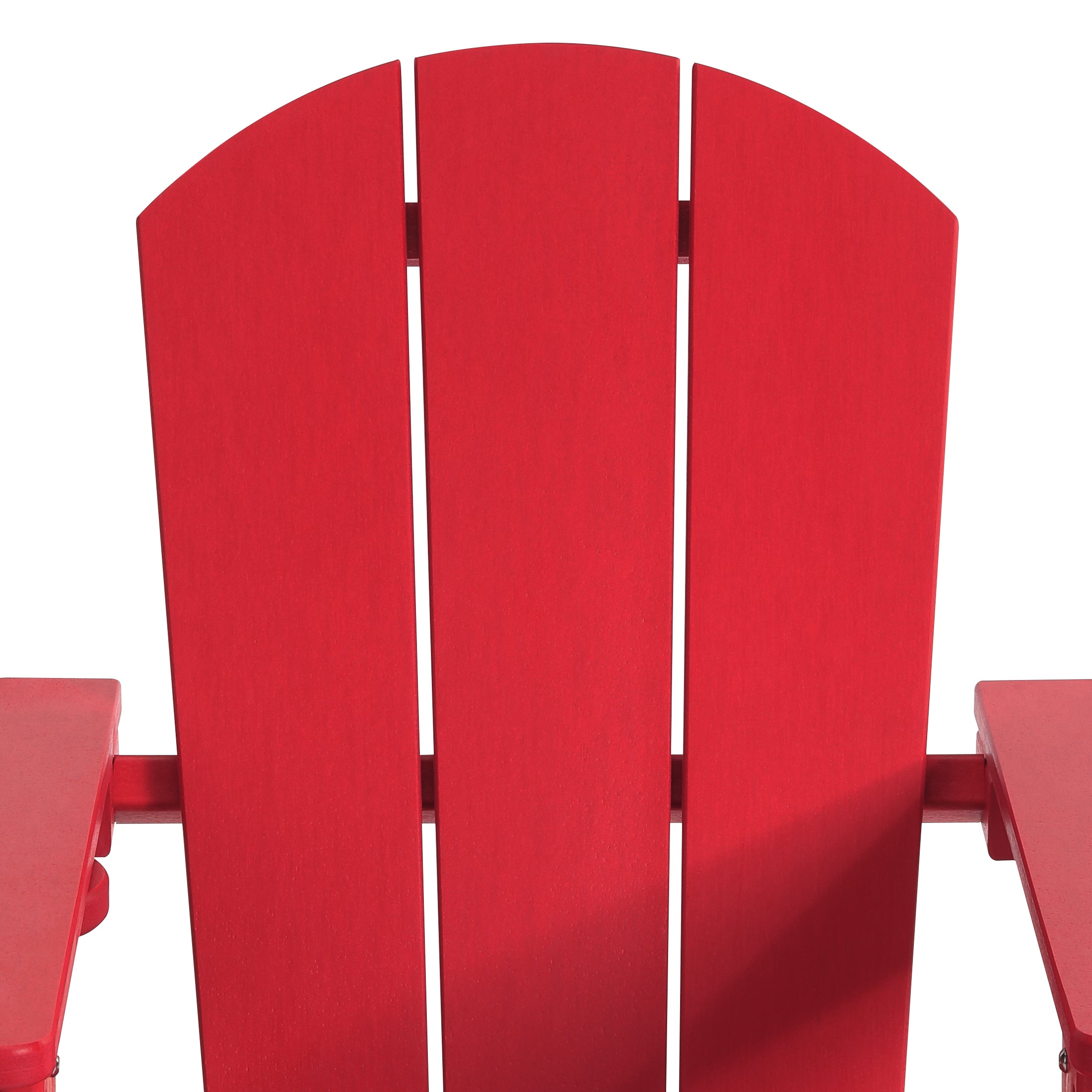 Paradise Kids Outdoor HDPE Plastic Adirondack Patio Chairs with Cup Holders (Set of 2)