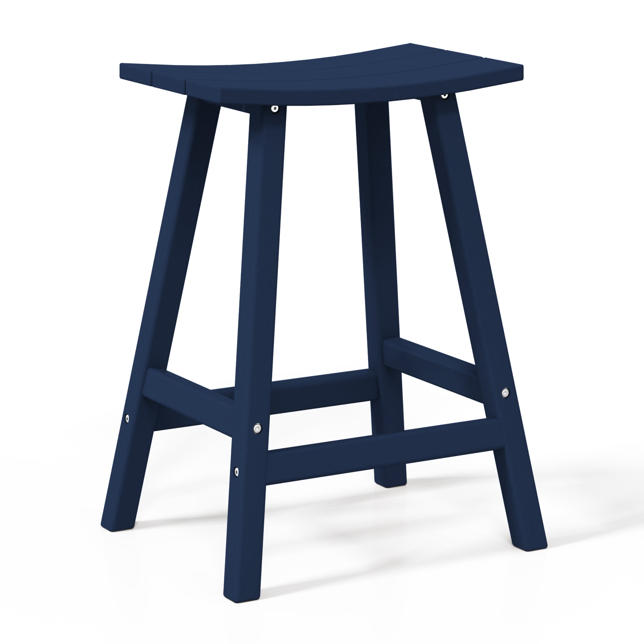 Paradise 2 piece set of 24" height Outdoor / Patio Saddle bar stools