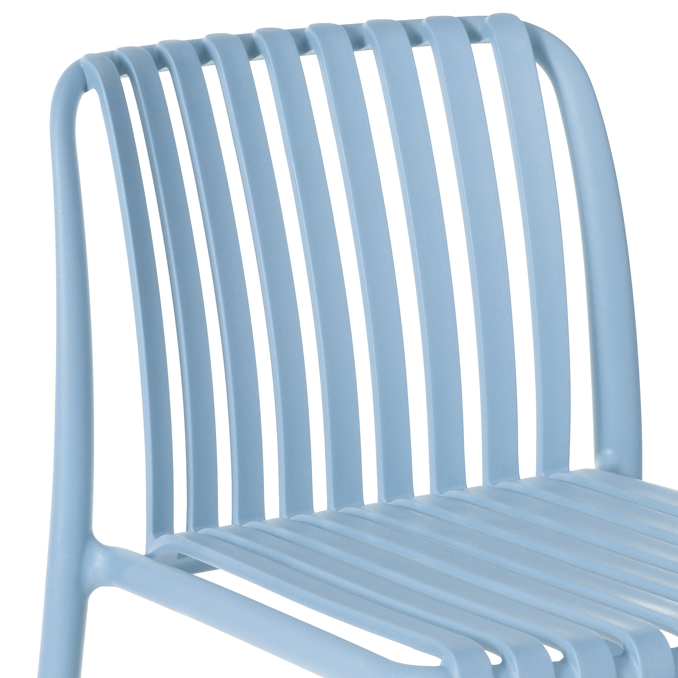 Sunshine 29.5" Outdoor Modern Polypropylene Plastic Patio Bar Height Stools (Set of 2)