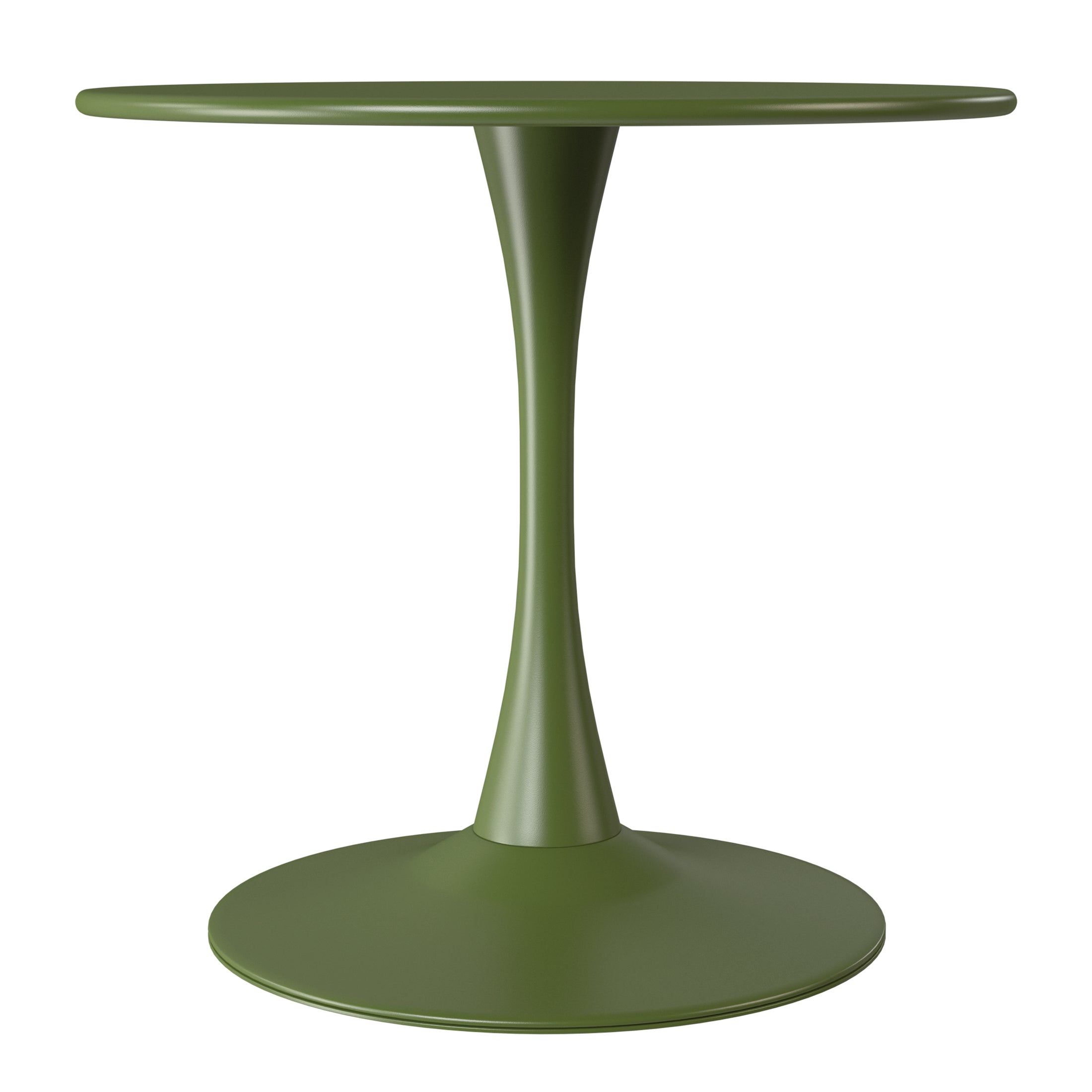 Sunshine 31.5" Round Outdoor Indoor Metal Cocktail Dining Table