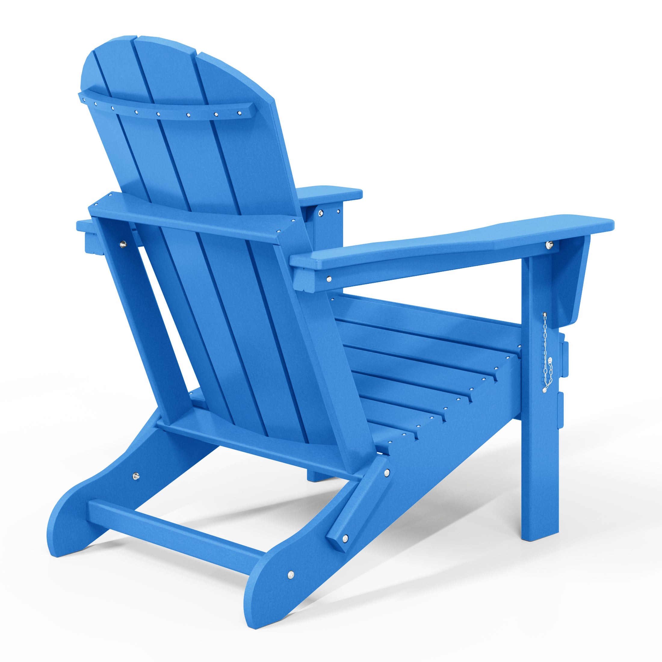 Paradise HDPE Outdoor Patio Folding Poly Adirondack Chair