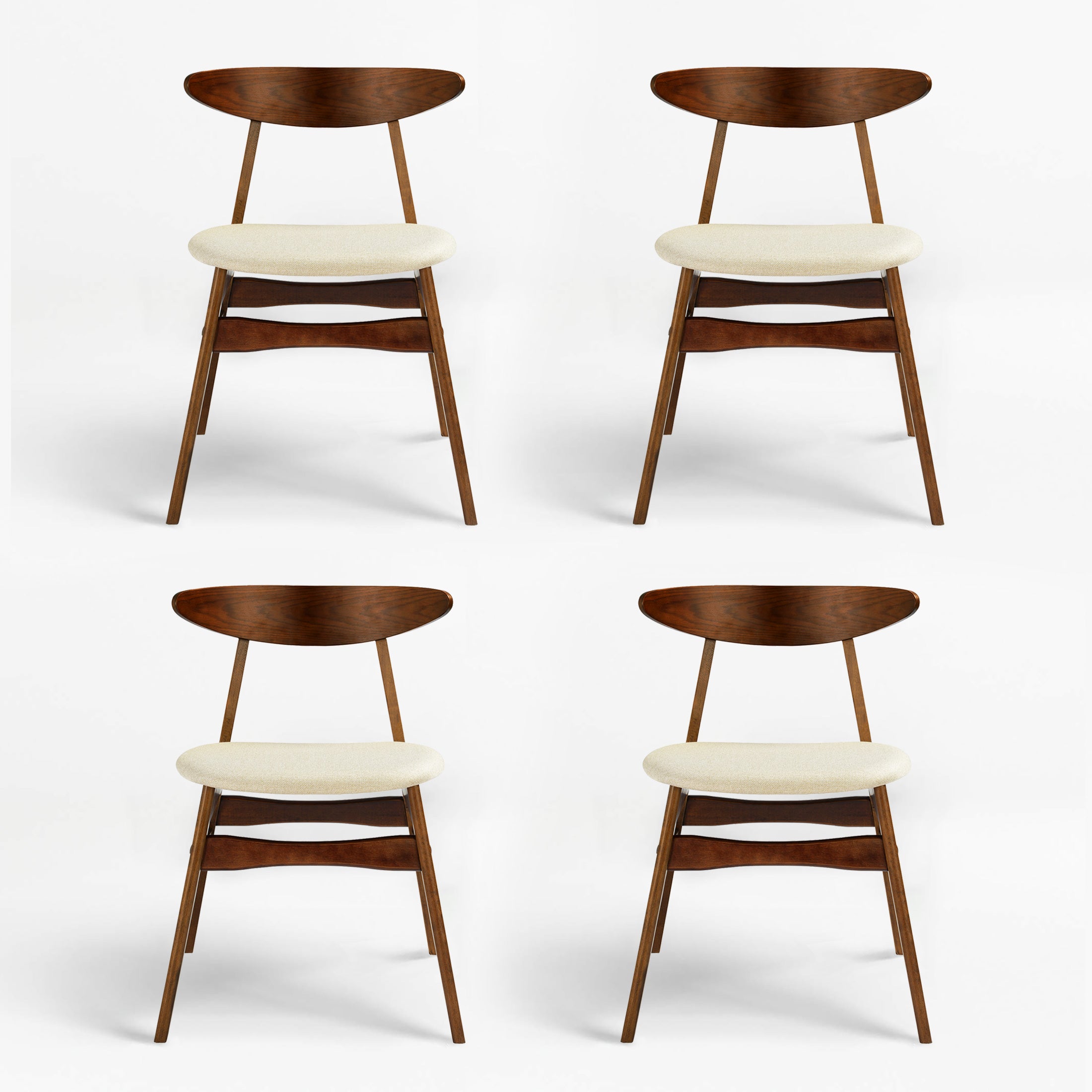 Scarsdale Linen fabric tufted upholstered side chair ( 4-Piece set )