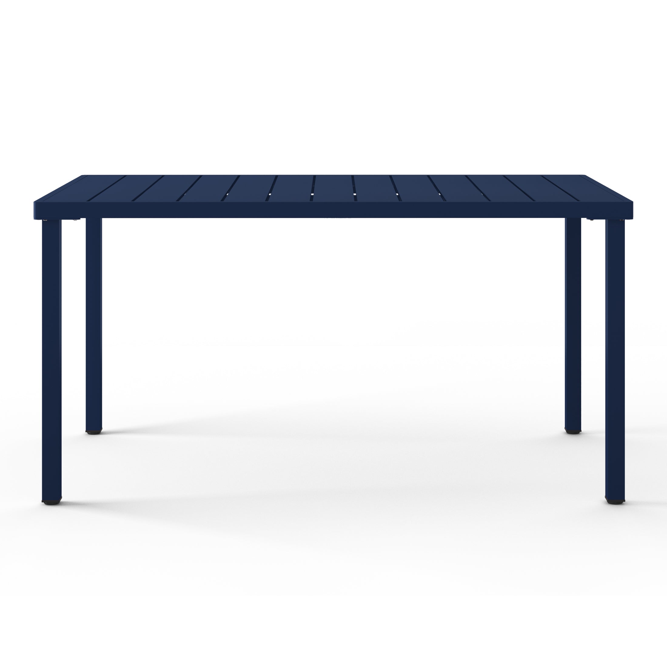 Sunshine 59" Iron Metal Outdoor Rectangular Patio Dining Table For 6