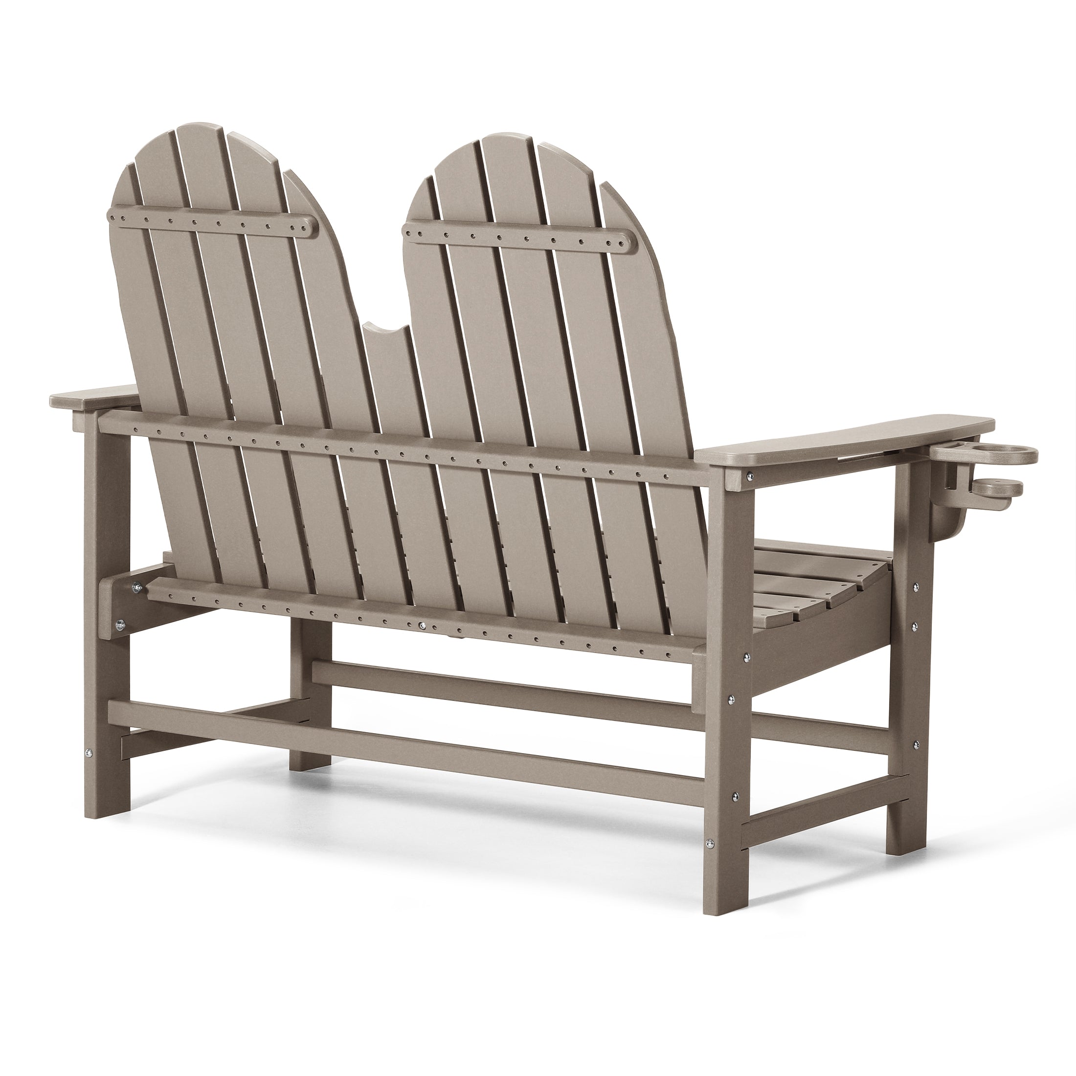 Savannah Outdoor Patio 49" HDPE Adirondack Garden Bench