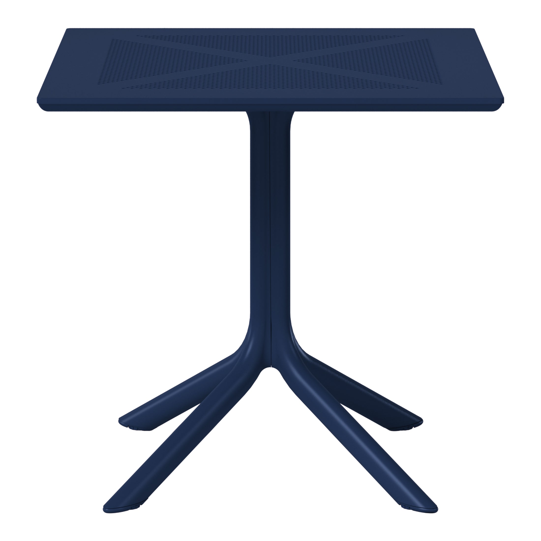 Sunshine 31.5" Square Plastic Outdoor Patio Dining Table for 4
