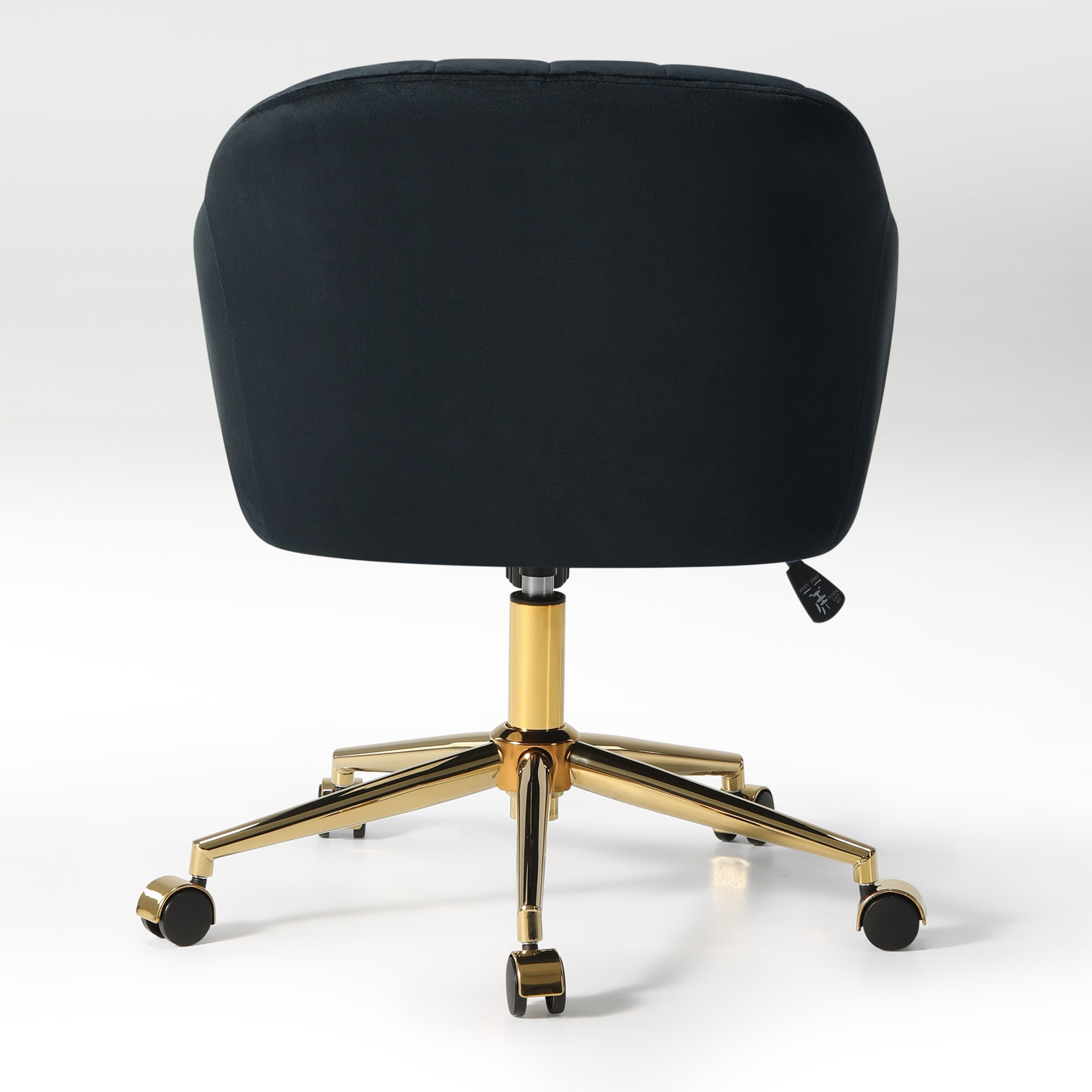 Alaia Upholstered Velvet Swivel Vanity Desk Chair With Wheels
