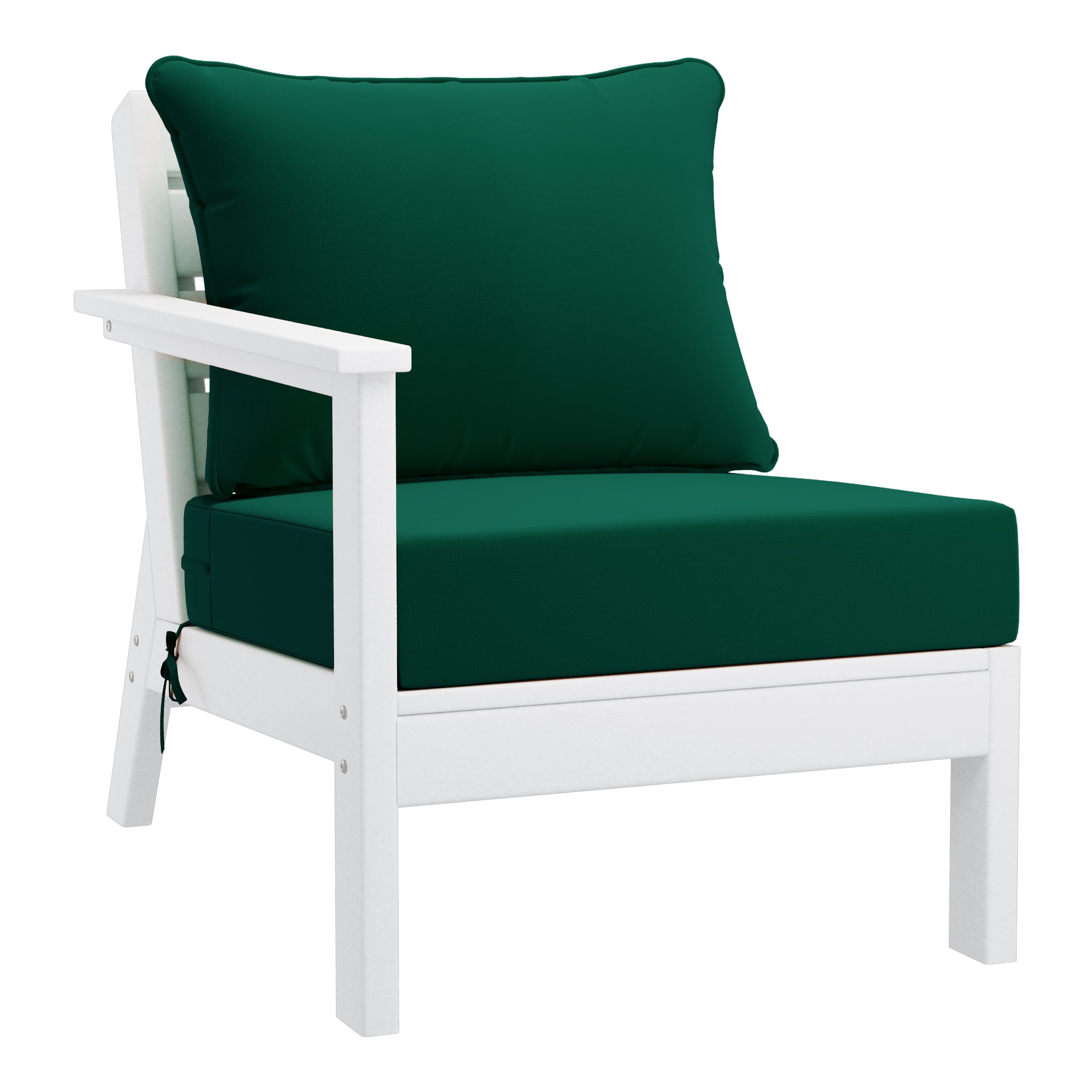 Portsmouth Outdoor Patio HDPE Sectional Sofa with Patio Cushions