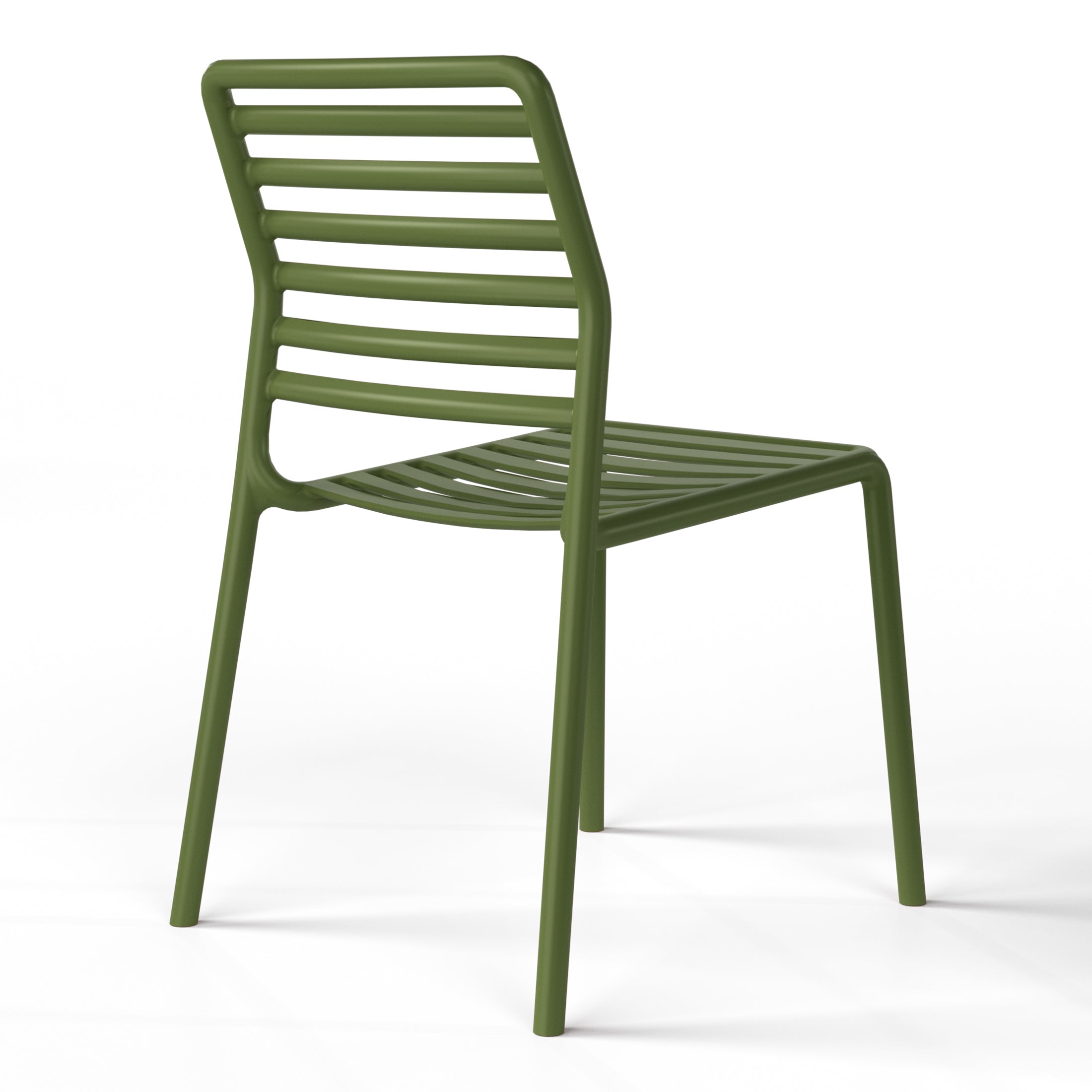 Sunshine Outdoor Stackable Polypropylene Plastic Resin Dining Side Chairs (Set of 2)