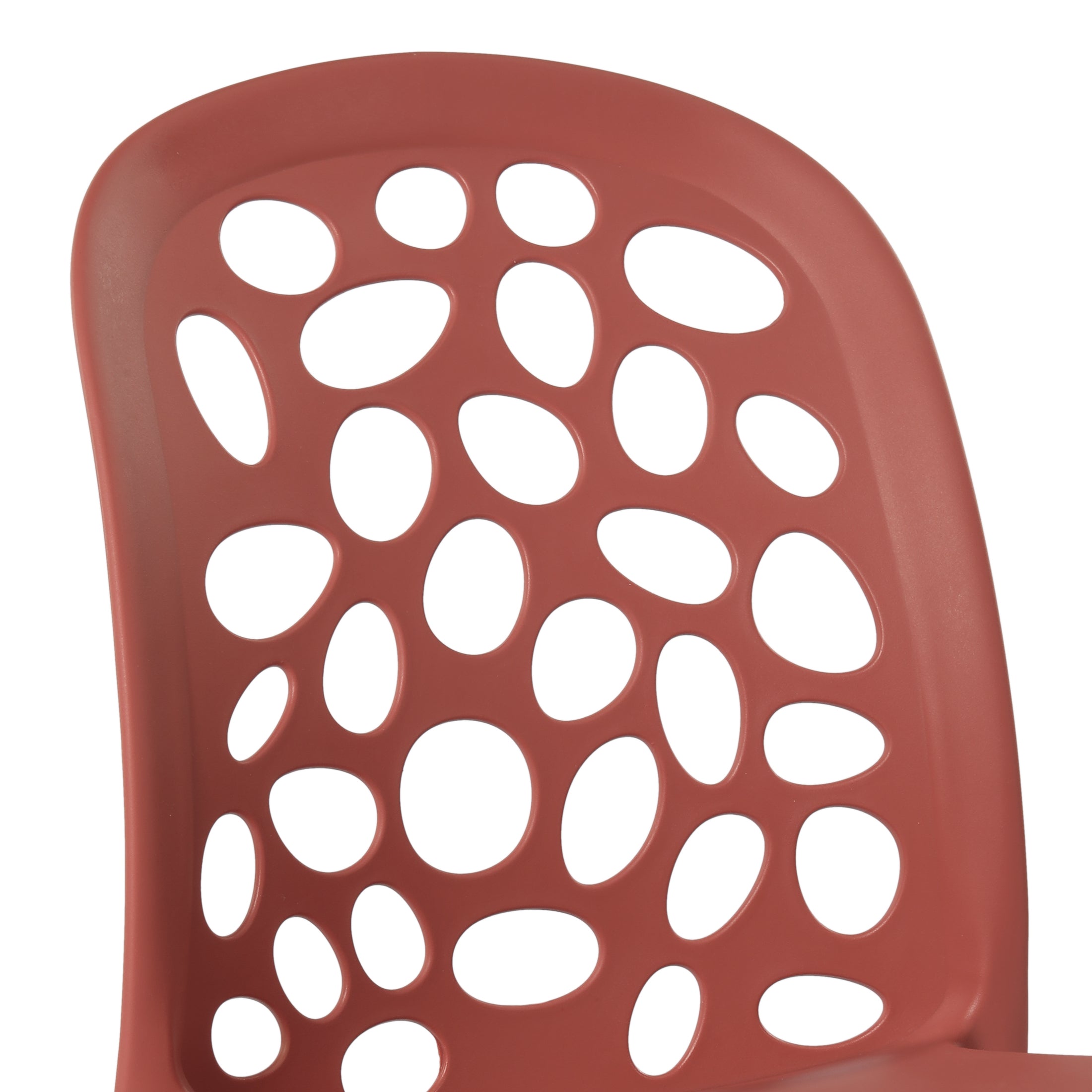 Sunshine Outdoor Modern Stackable Patio Dining Chairs (Set of 2)
