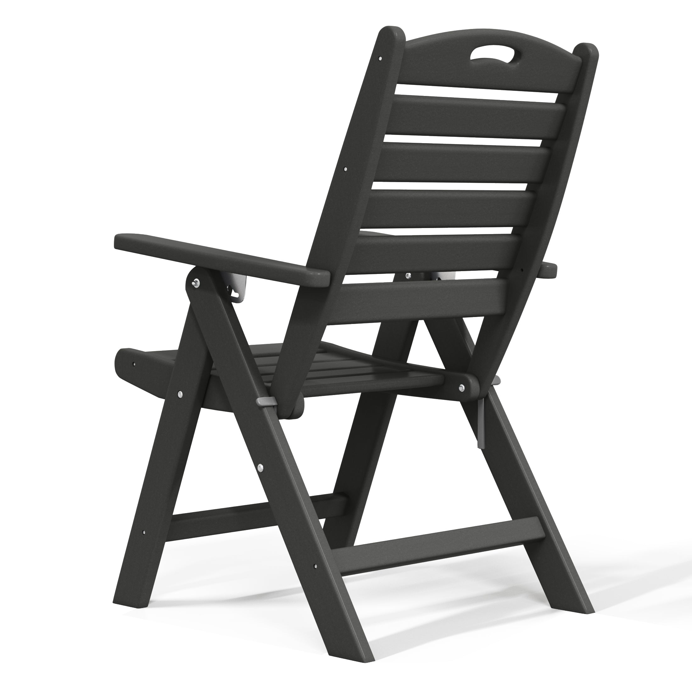 Paradise HDPE Adjustable Highback Folding Patio Dining Chair
