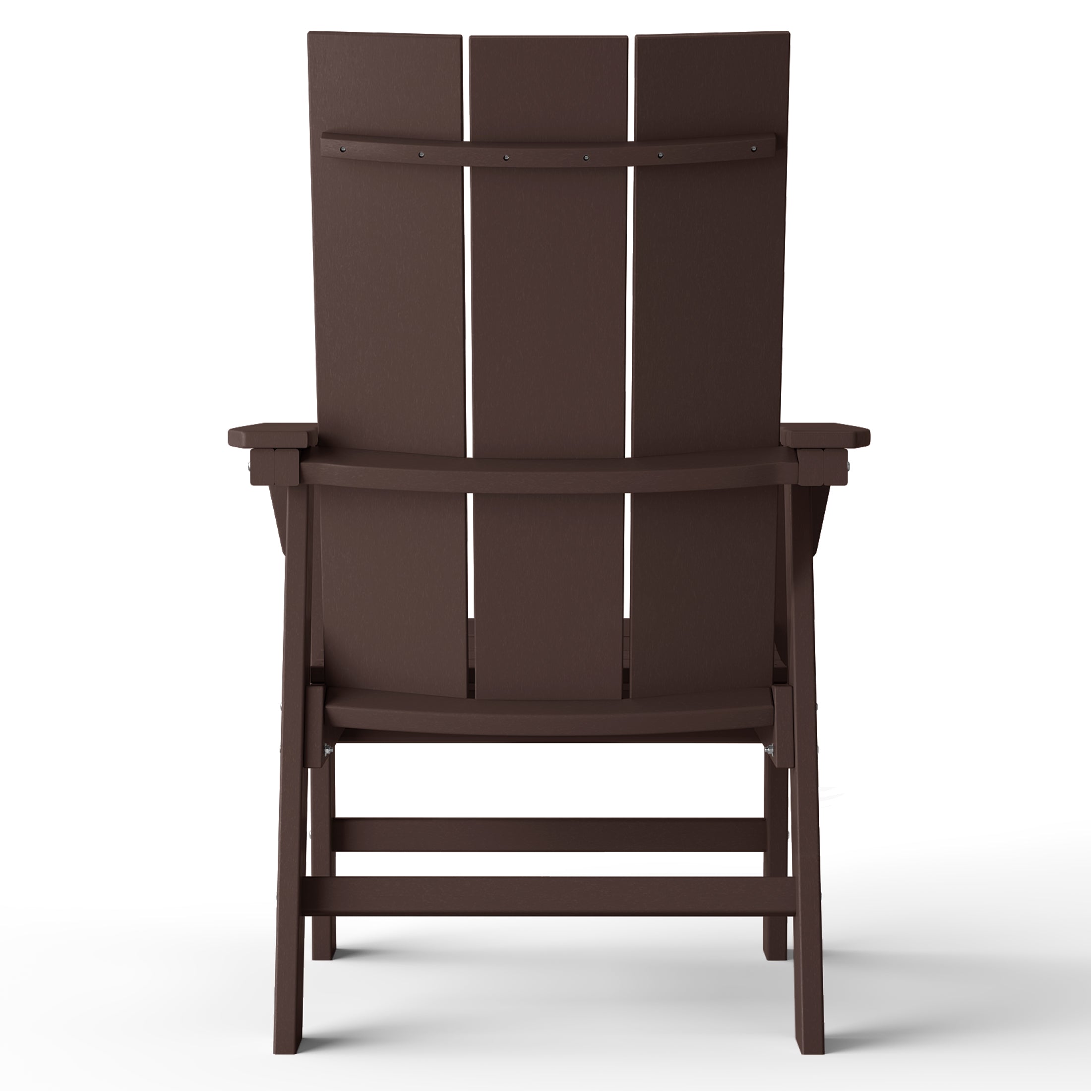 Palms Outdoor Patio HDPE Plastic Modern Adirondack Dining Chairs (Set of 2)