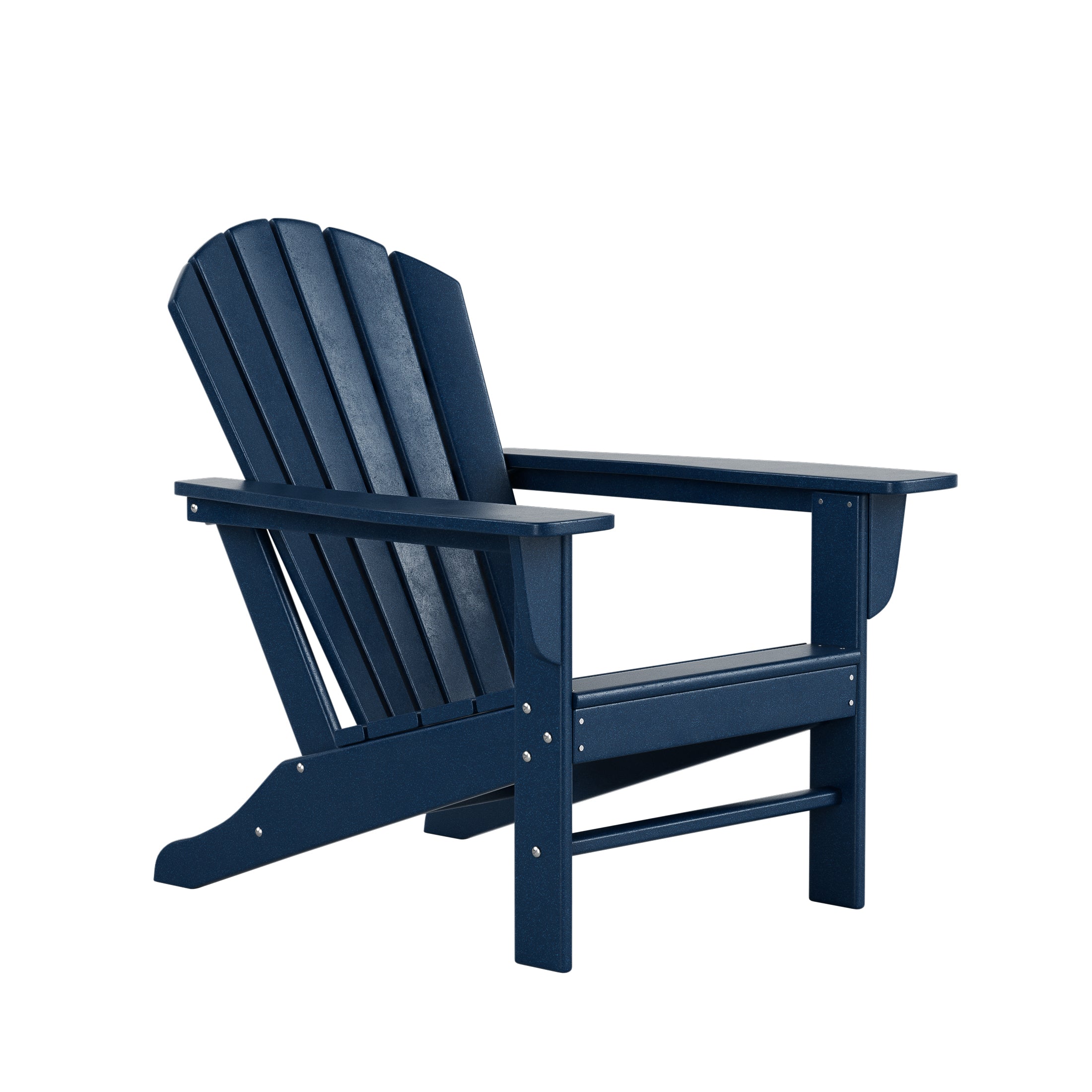 Portside 5-Piece Outdoor Patio HDPE Adirondack Chair With Round Coffee Table Conversation Set