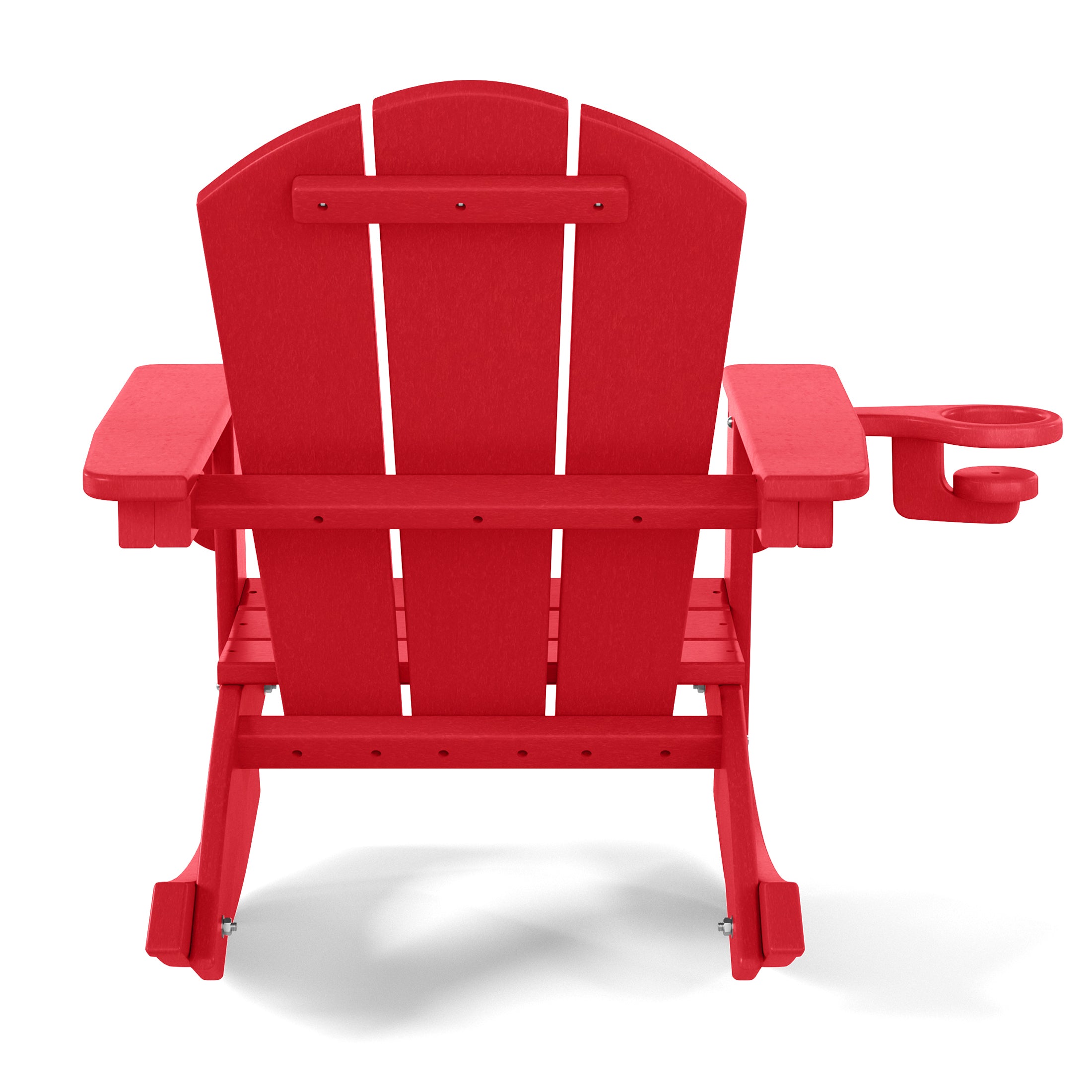 Paradise Outdoor HDPE Plastic Preschool Toddler Classic Adirondack Rocking Chairs (Set of 2)