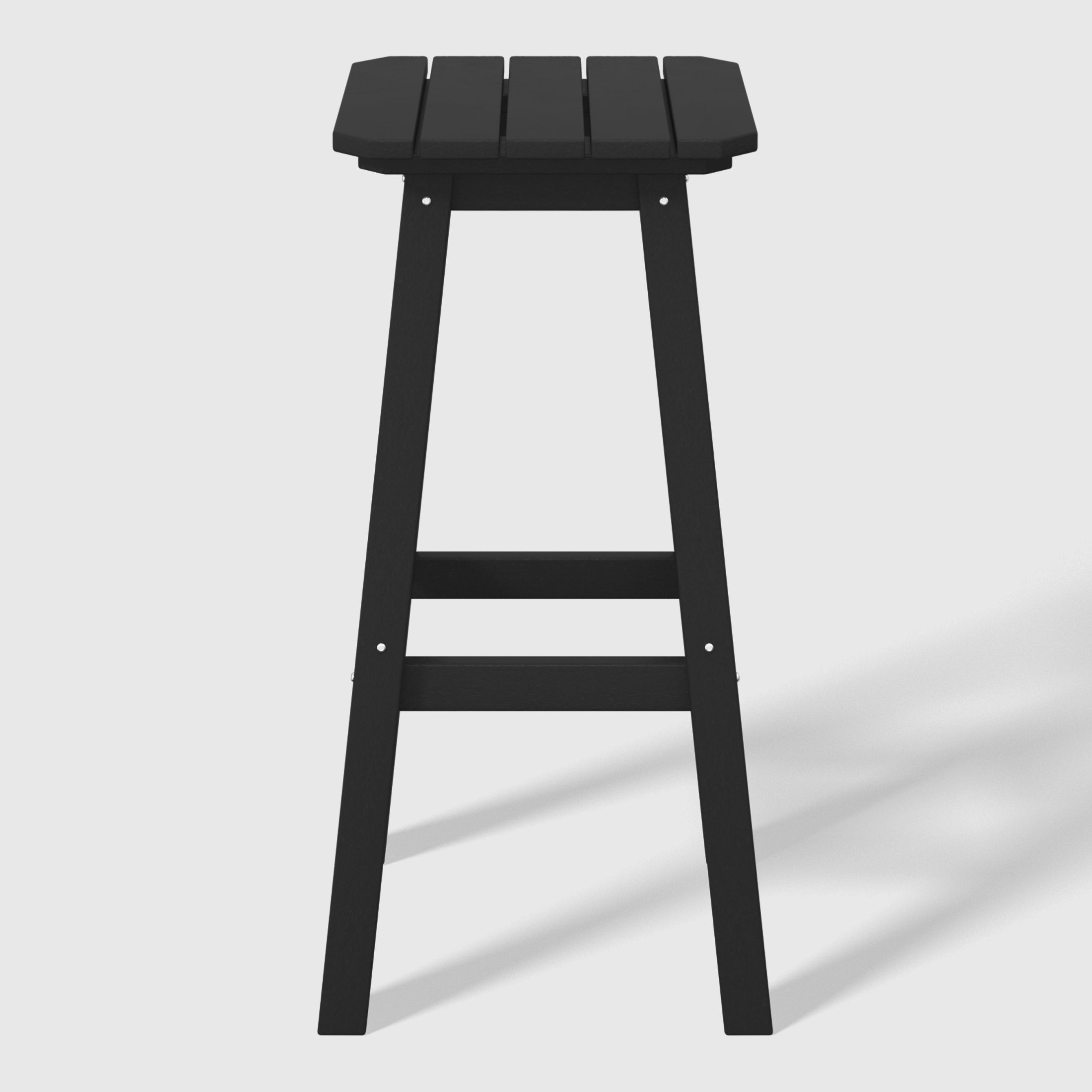 Paradise 29" HDPE Outdoor Patio Square Bar Stools (Set of 2)