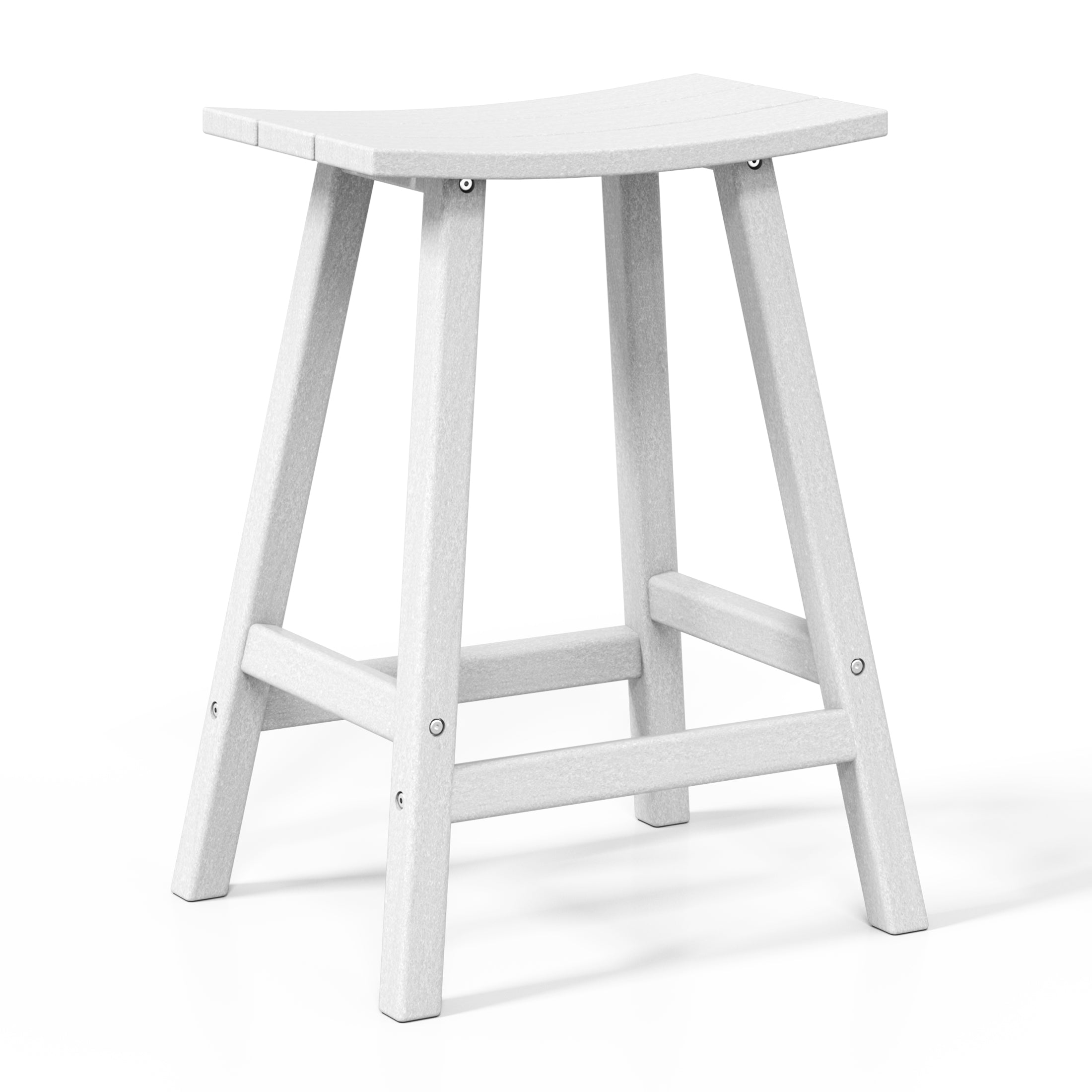 Paradise 2 piece set of 24" height Outdoor / Patio Saddle bar stools