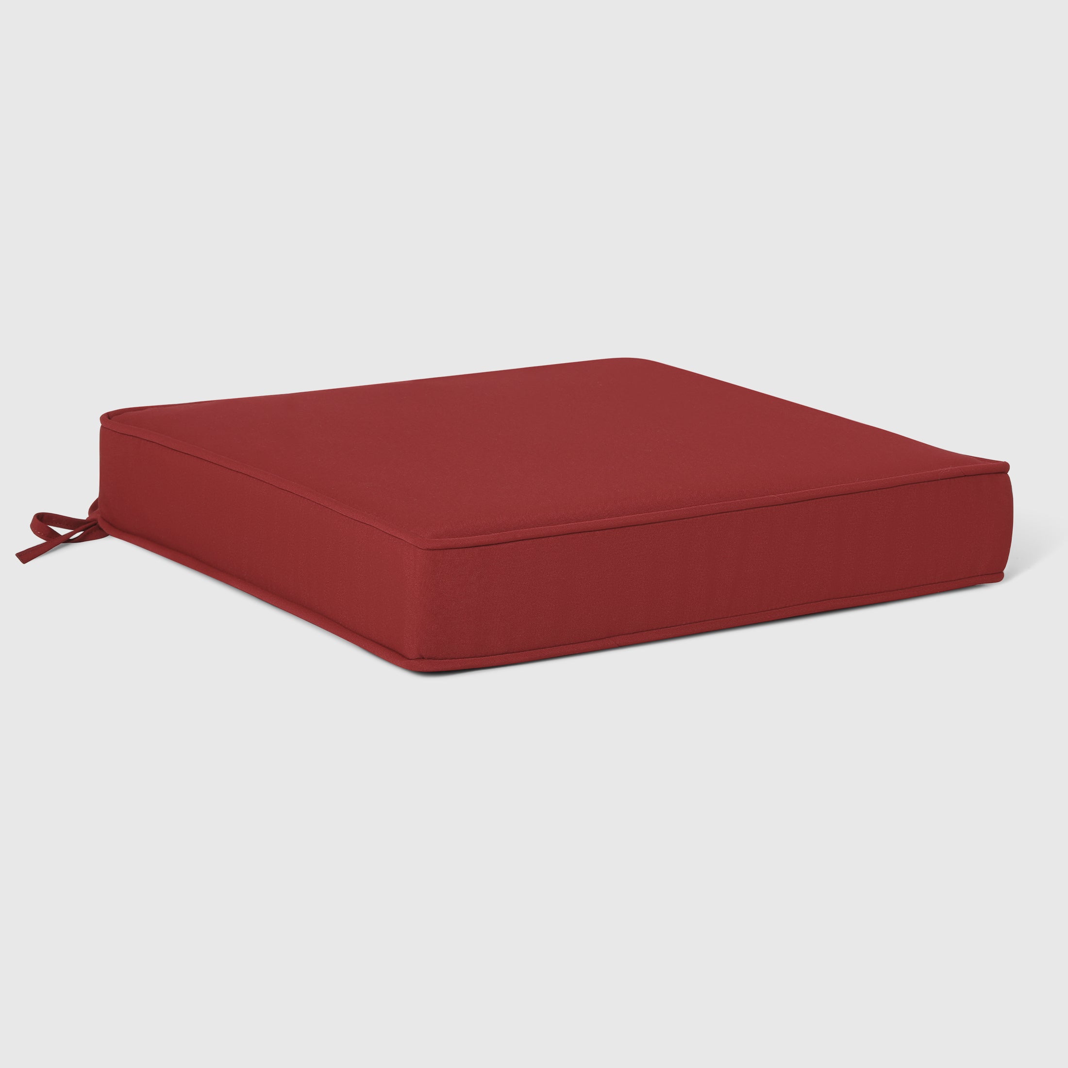 Harmony Outdoor Patio Furniture Seat Chair Square Cushions with Piping. Set of 2, 20" x 19"