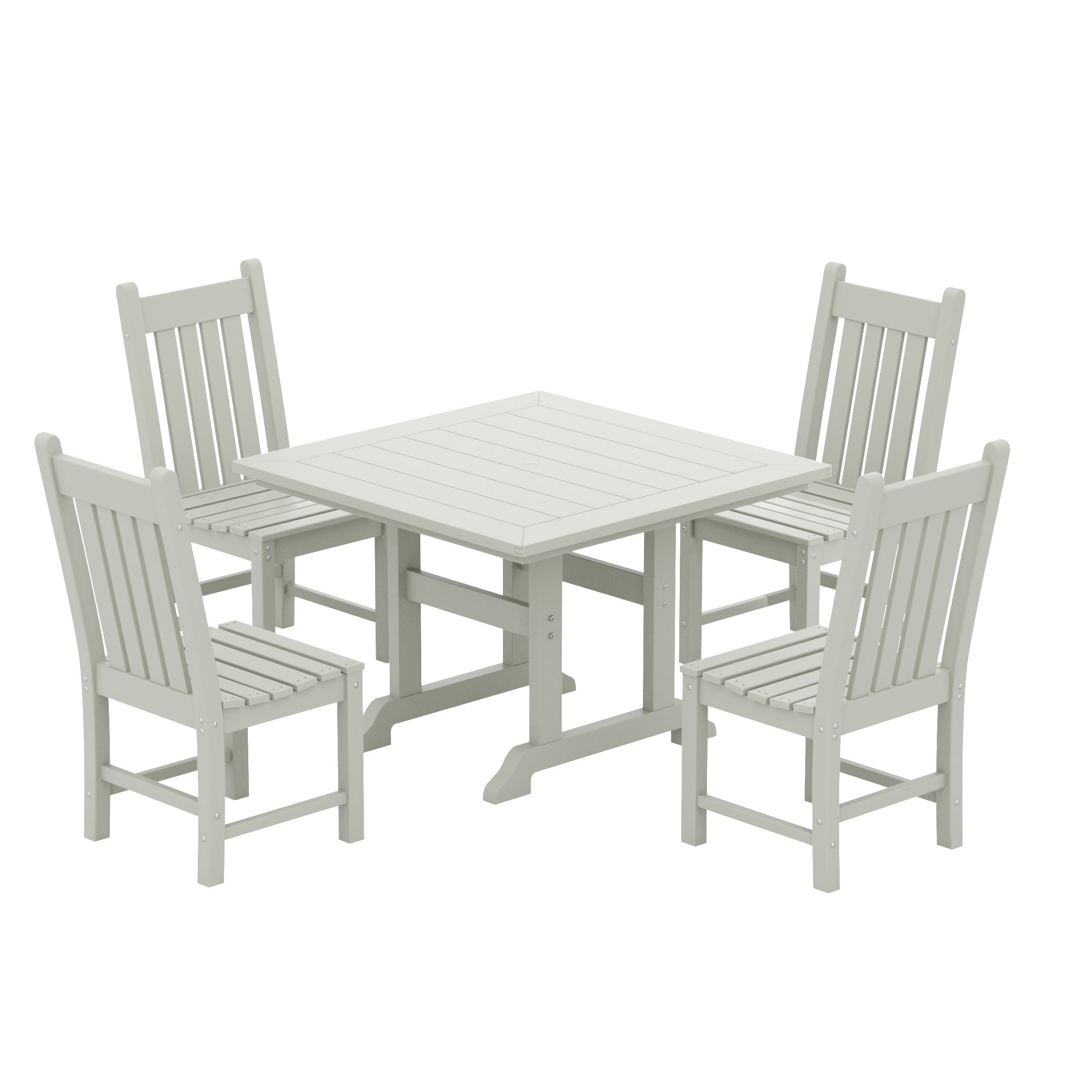Paradise 5 Piece Outdoor Patio Dining Set Outdoor Square Table and Chair Set