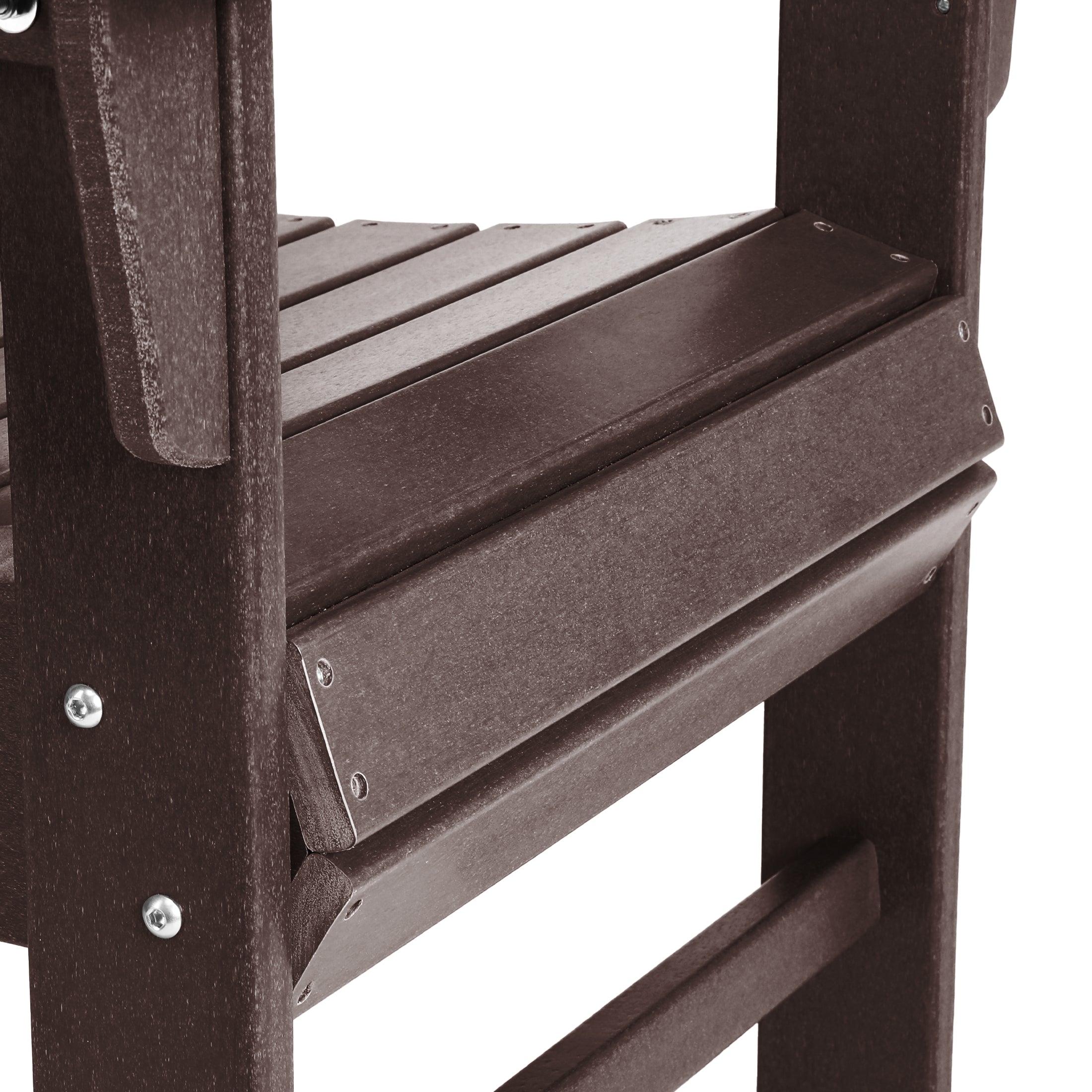 Palms Outdoor Patio HDPE Plastic Modern Adirondack Dining Chair