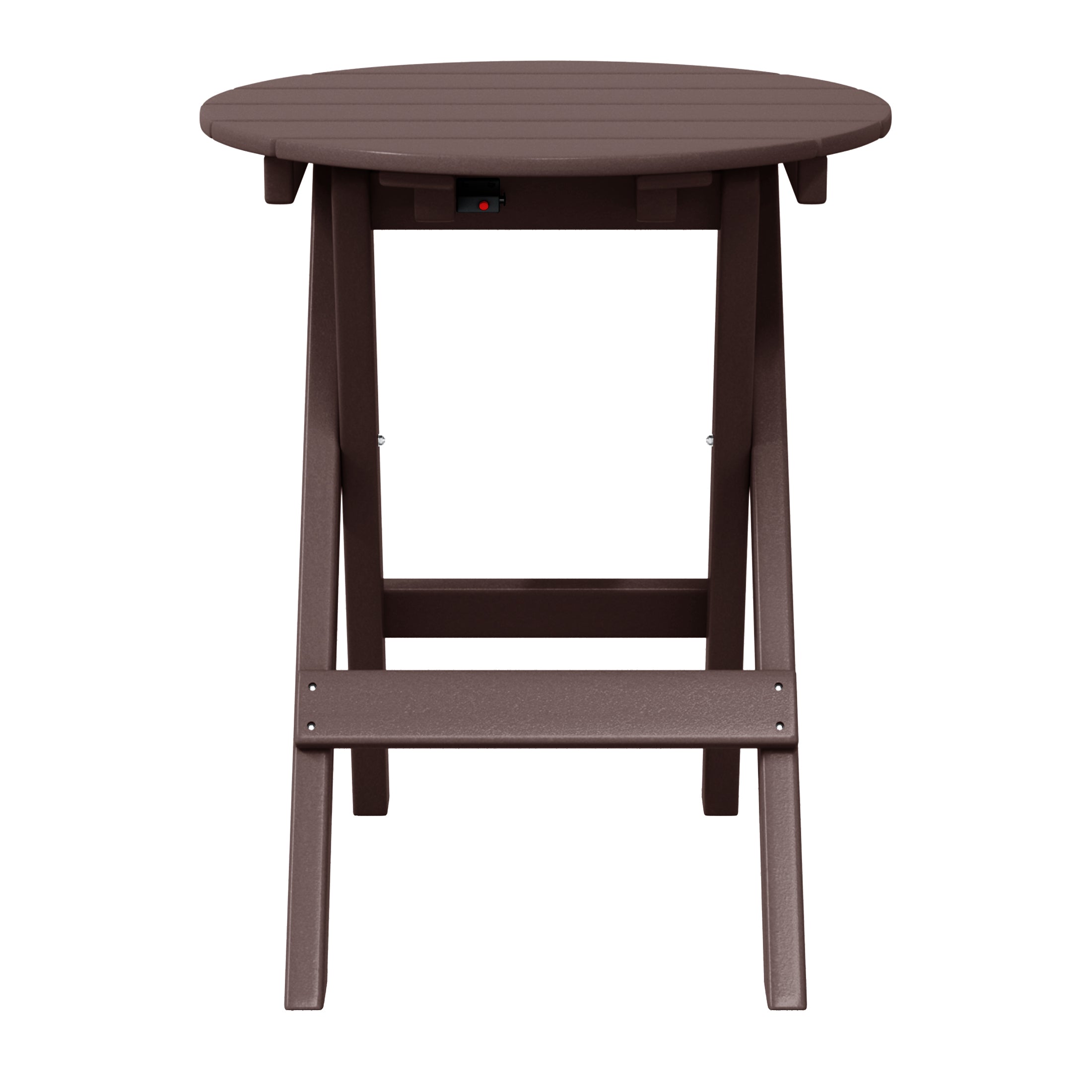 Paradise HDPE Outdoor 24.5 Inch Round Portable Folding Patio Dining Table