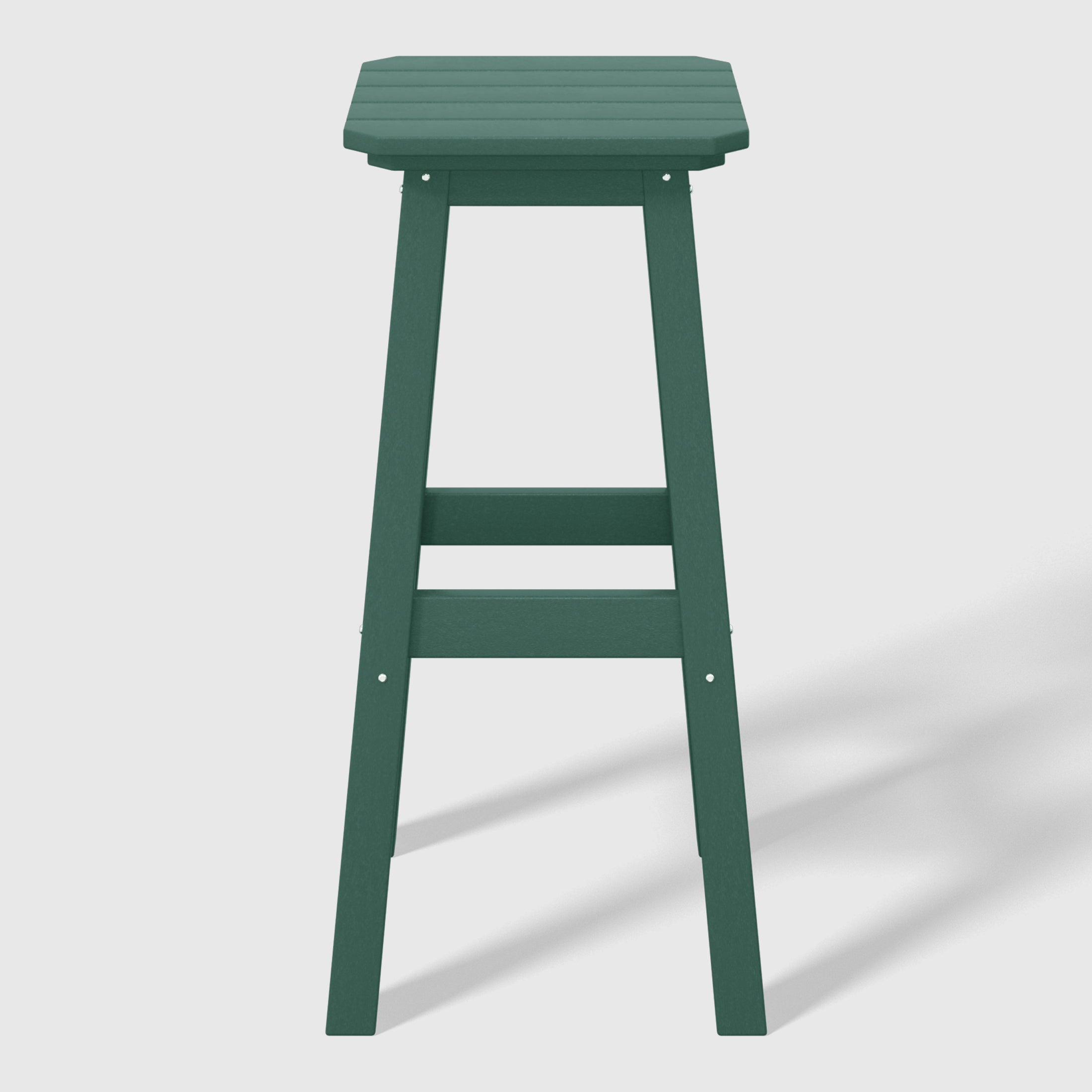 Paradise 29" HDPE Outdoor Patio Square Bar Stools (Set of 2)