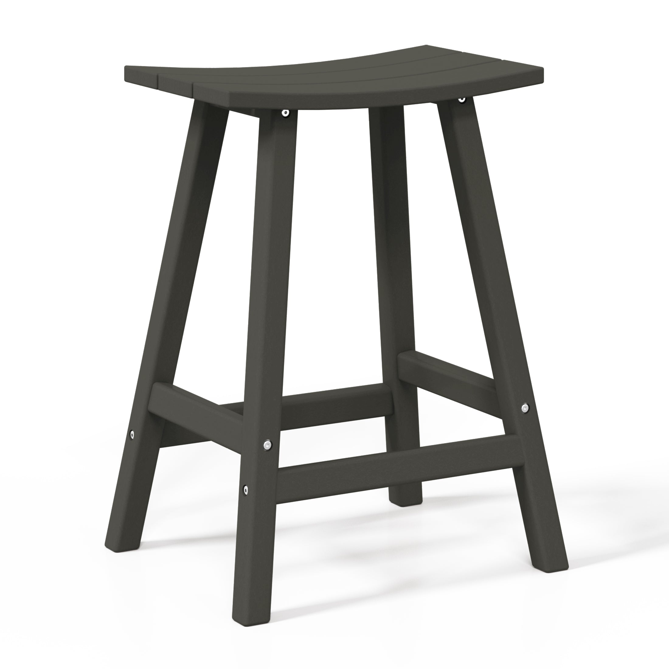 Paradise 2 piece set of 24" height Outdoor / Patio Saddle bar stools