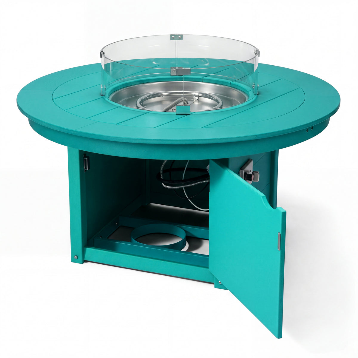 Sol 47" Modern Outdoor 55,000 BTU Patio Propane Round Fire Pit Table